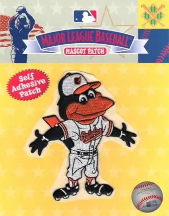 Baltimore Orioles Bird Team Mascot Self Adhesive Patch