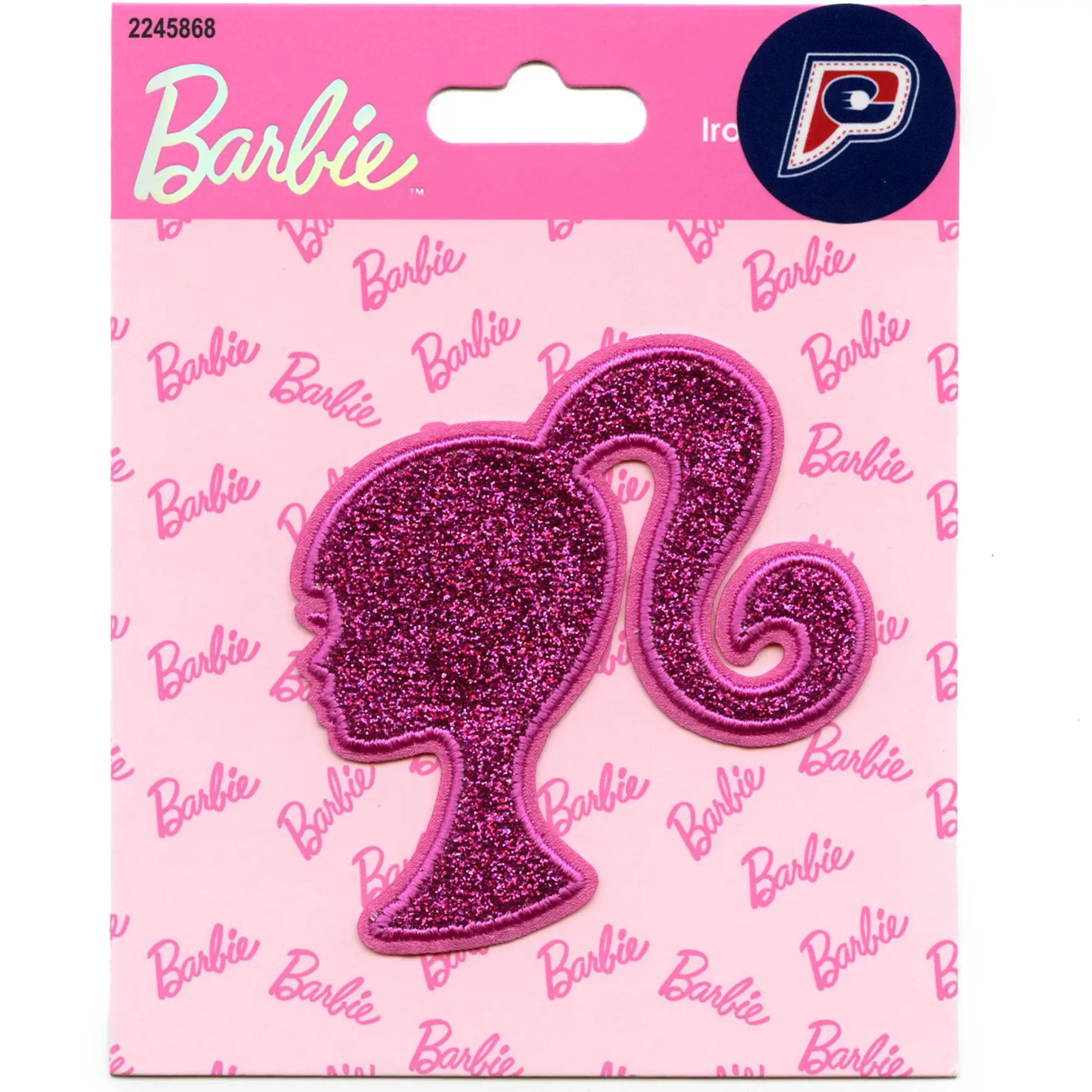 Barbie Side Silhouette Patch Doll Toy Movies Applique Iron On - Image 2