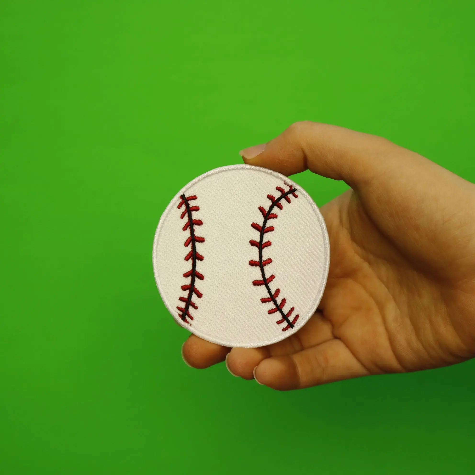Baseball Embroidered Iron On Patch - Image 2