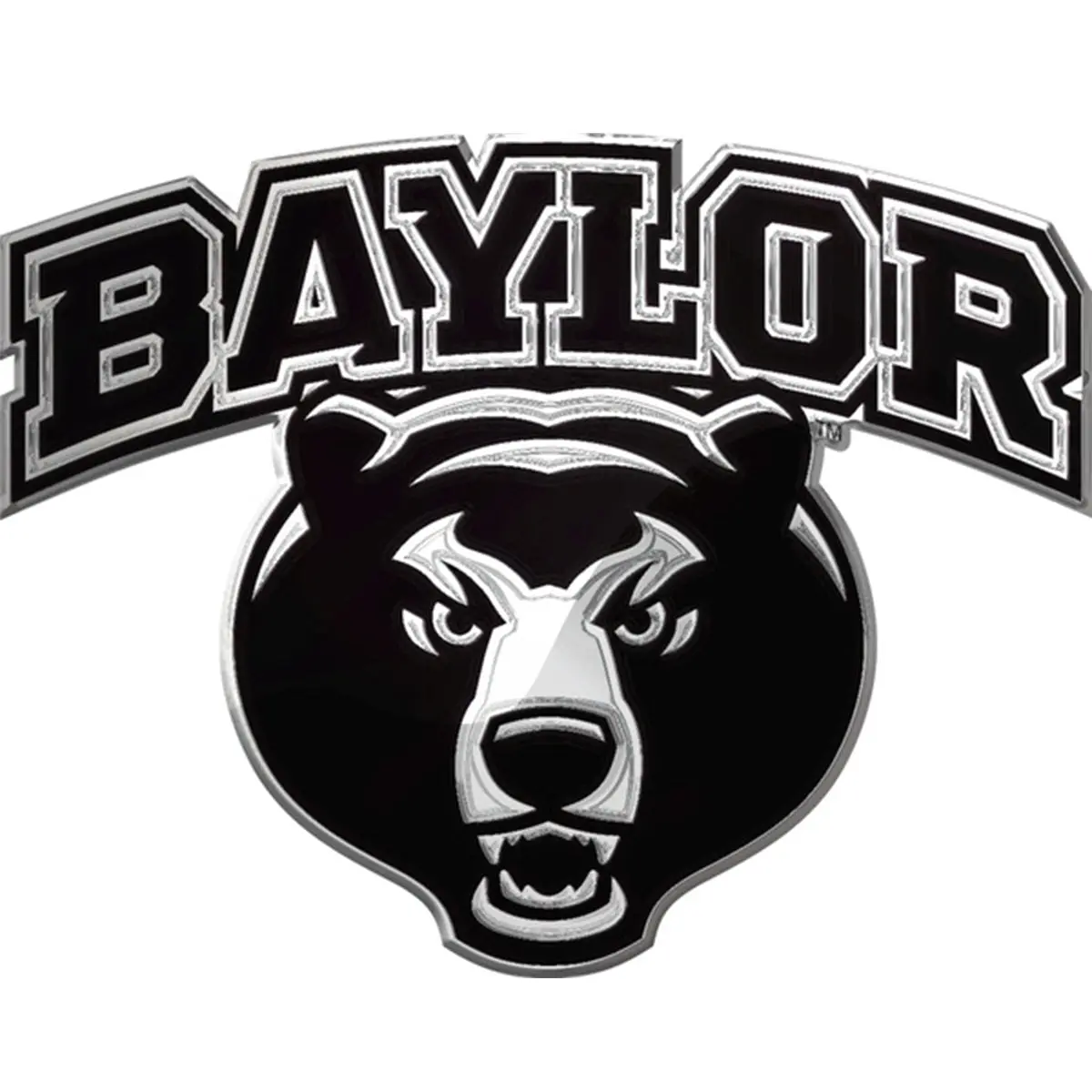 Baylor Bears Word-mark NCAA College Team Logo Auto Car Solid Metal Emblem