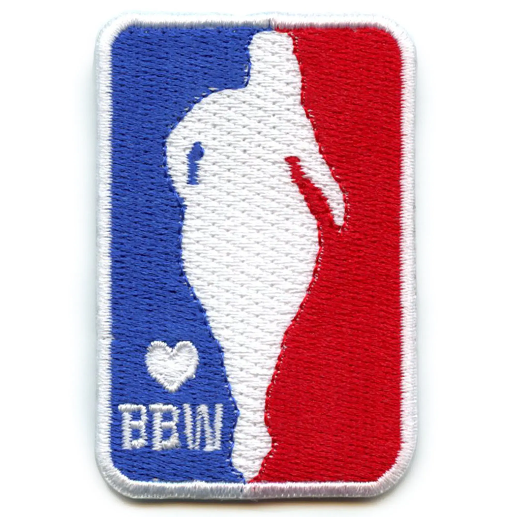 BBW Basketball Logo Patch Sports Beauty Parody Embroidered Iron On