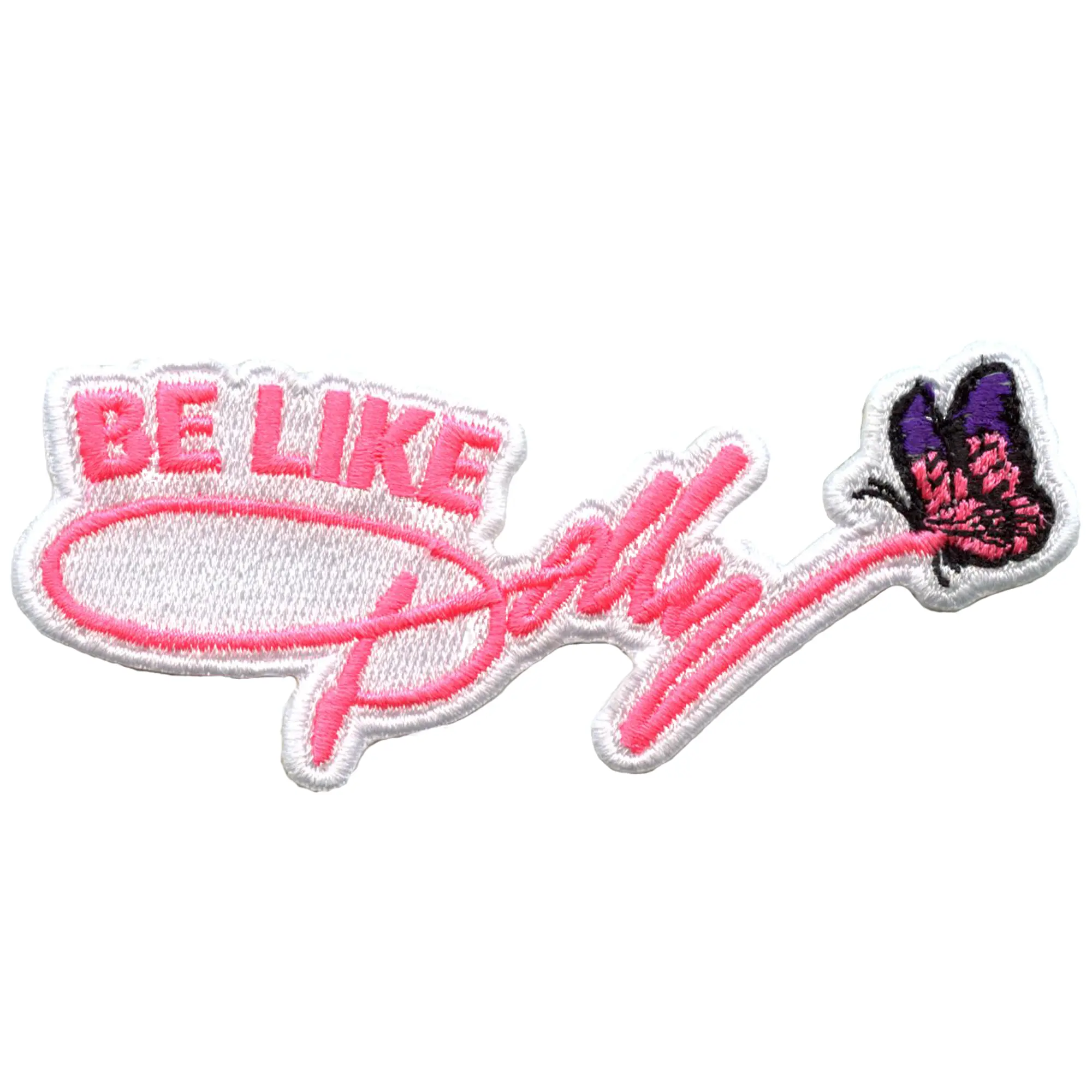 Be Like Dolly Signature Patch Butterfly Southern Cowgirl Embroidered Iron on
