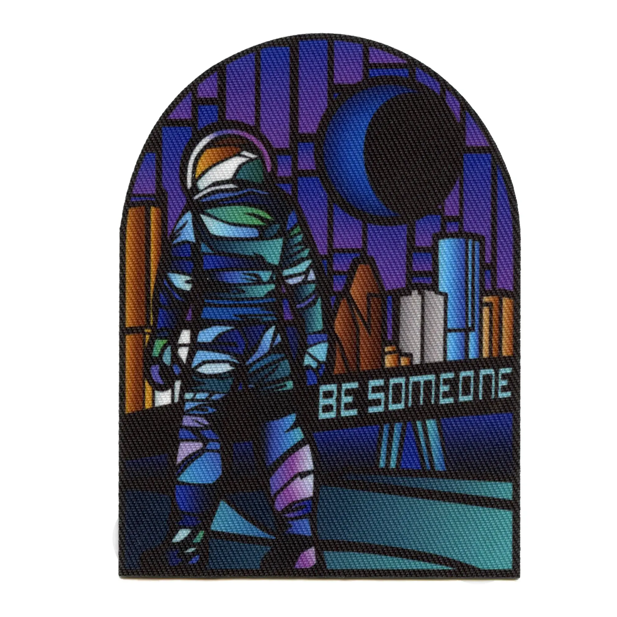 Be Someone Astronaut Patch Stained Glass Houston Sublimated Iron On