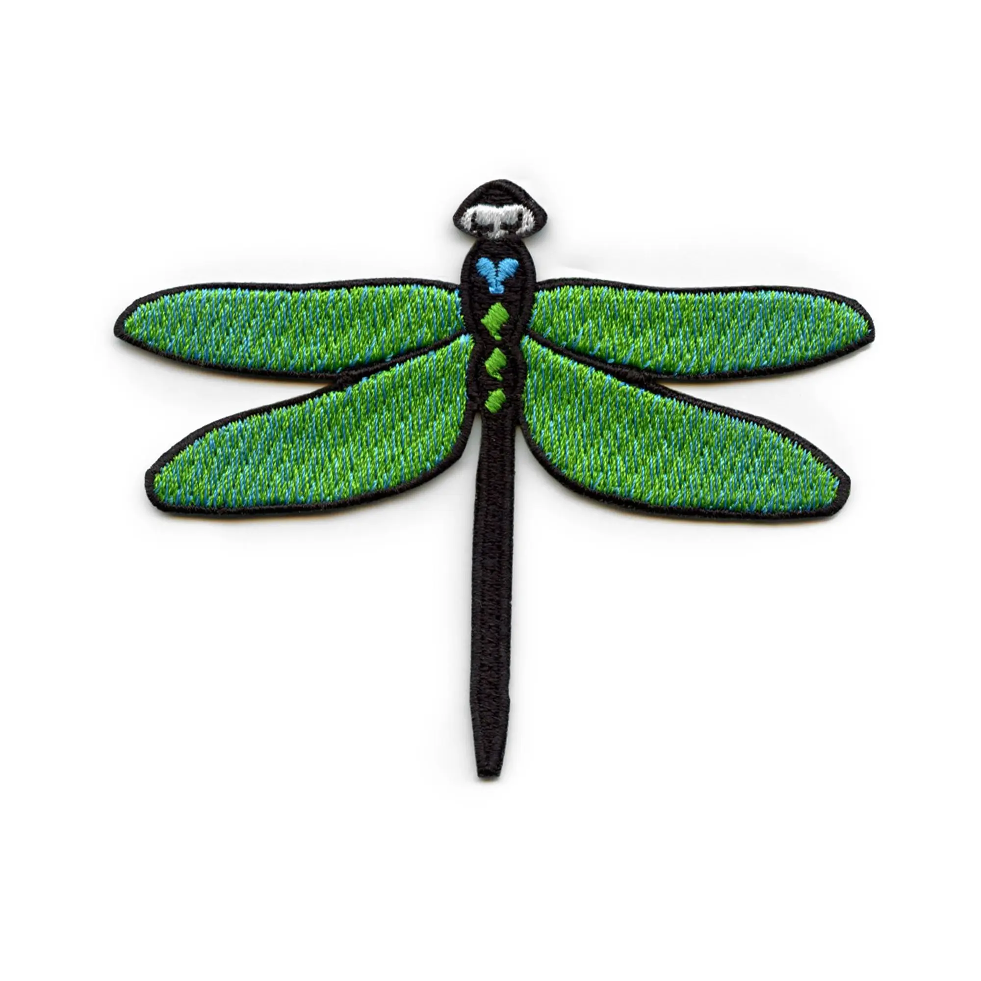 Beautiful Dragonfly Insect Patch Calopterygidae Damselfly Embroidered Iron On