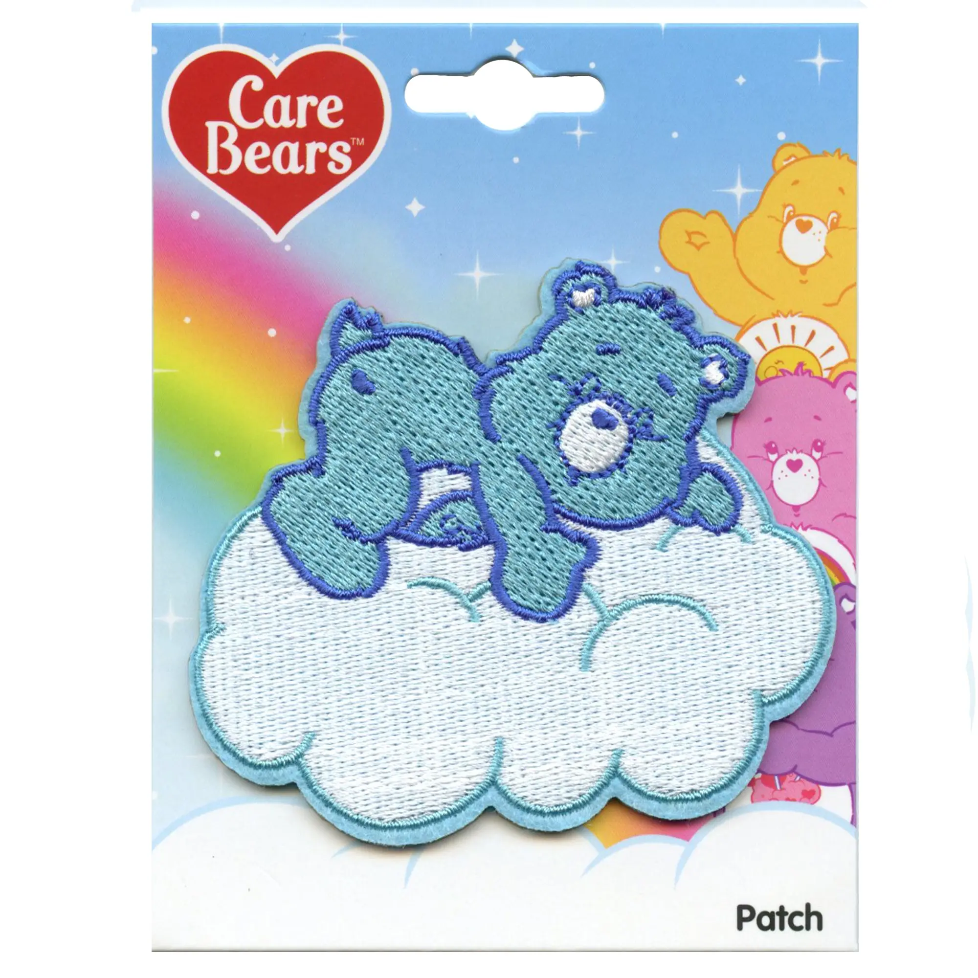 Bedtime Care Bear Patch Rainbow Kids Cartoon Embroidered Iron On - Image 2