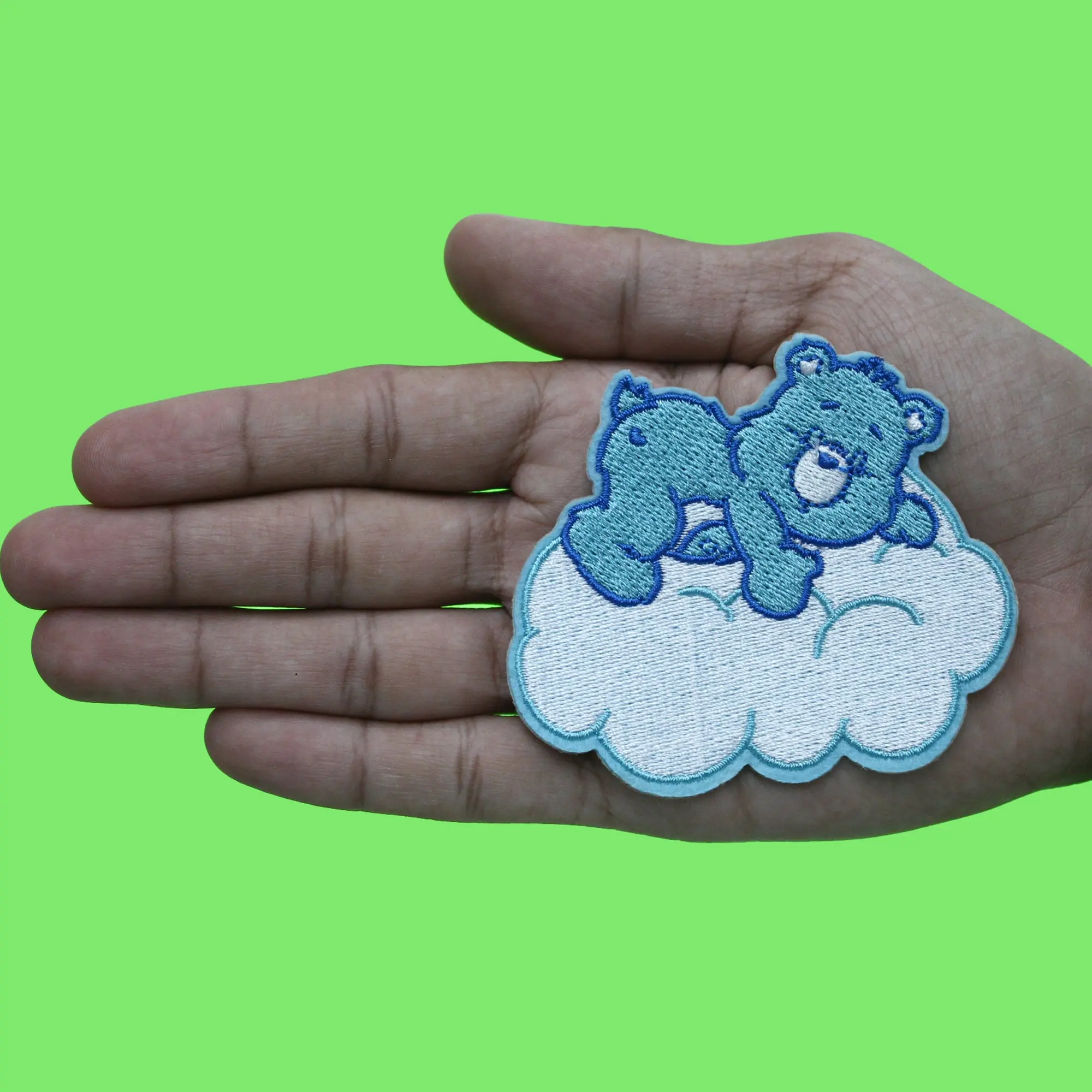Bedtime Care Bear Patch Rainbow Kids Cartoon Embroidered Iron On - Image 3