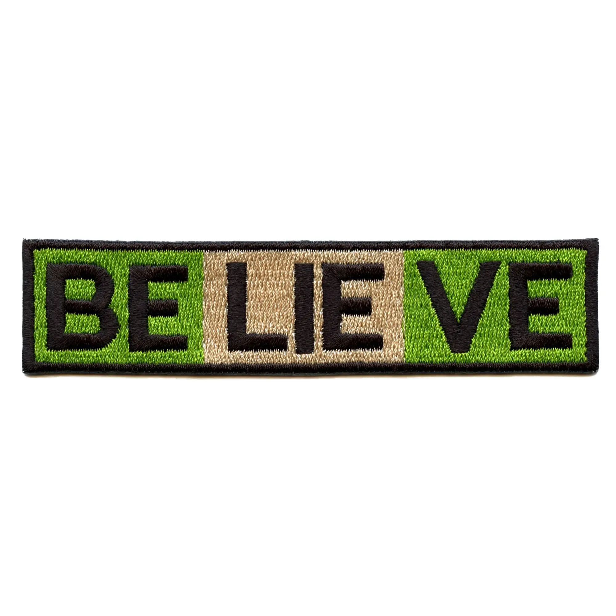 BeLIEve God Of Mischief Patch Presidential Campaign Slogan Embroidered Iron On