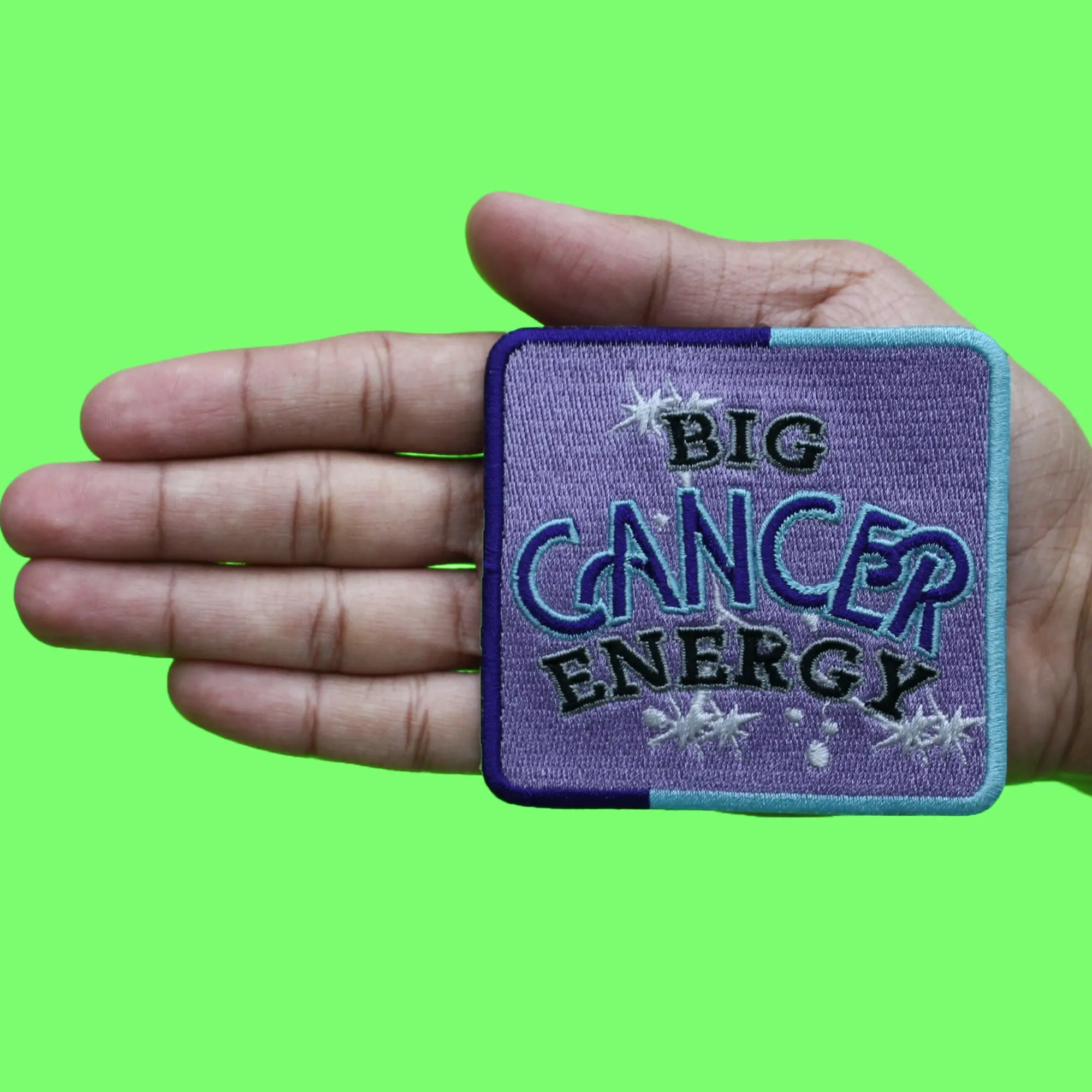 Big Cancer Energy Patch Constellation Zodiac Box Embroidered Iron On - Image 2
