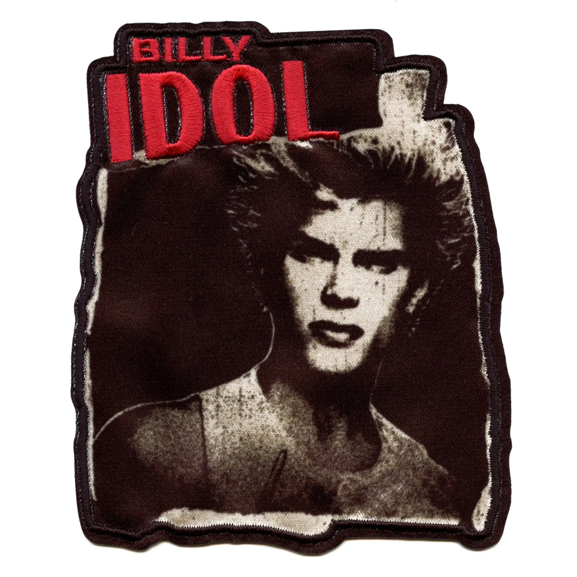 Billy Idol Poster Patch 70s Rock Icon Sublimated Embroidery Iron On