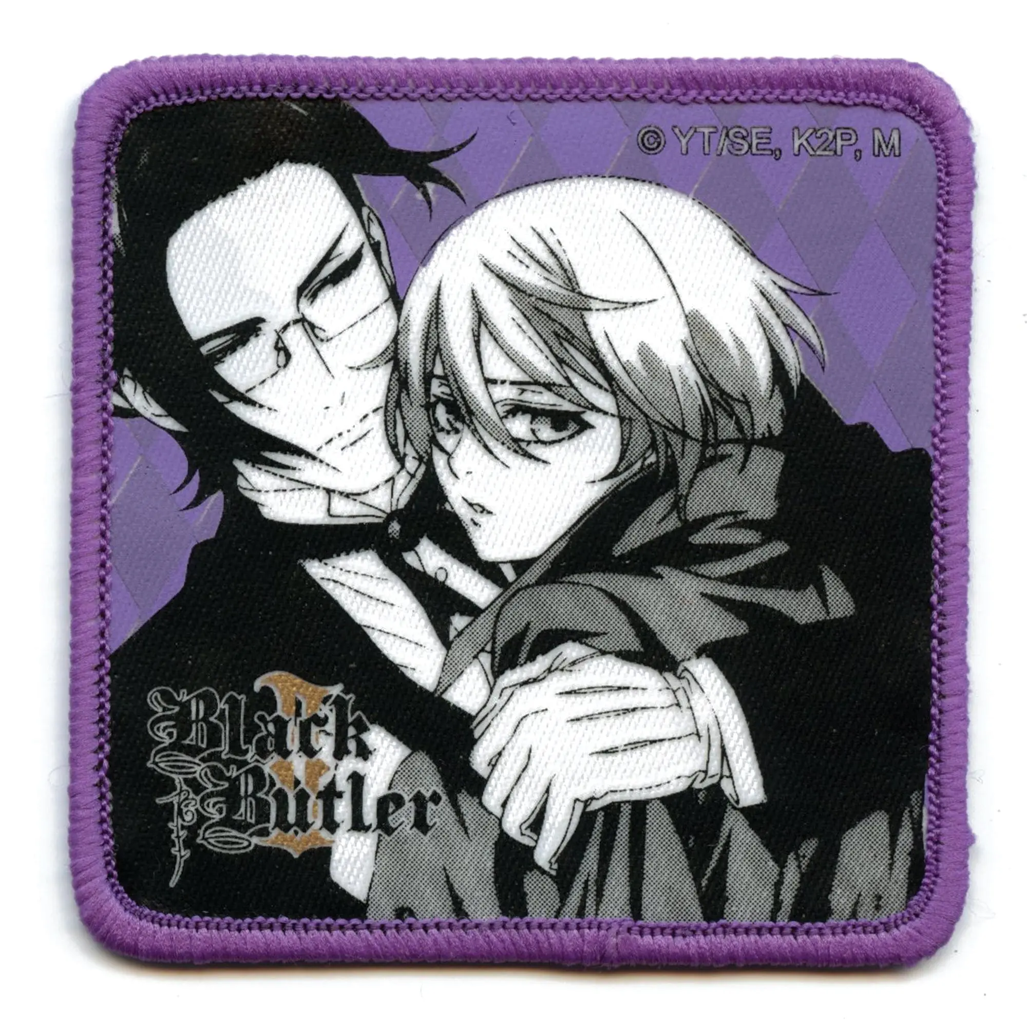 Black Butler Aloise & Claude Patch Anime Purple Embroidered Sew On