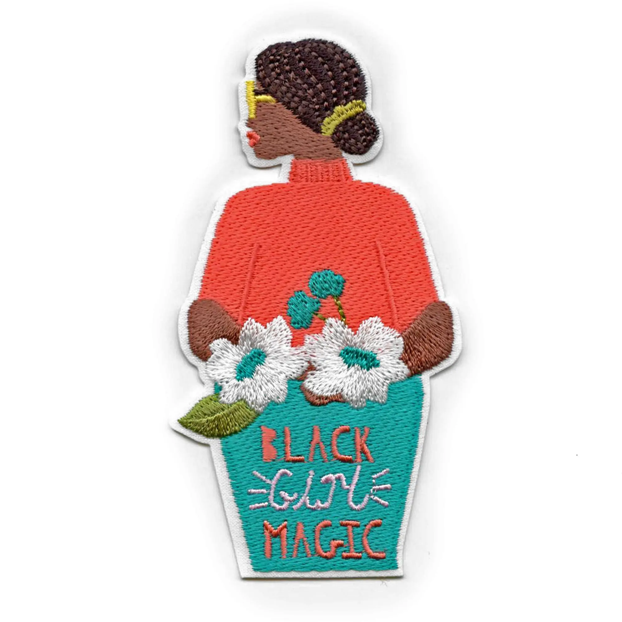 Black Girl Magic Patch Strong Feminine Women Embroidered Iron On
