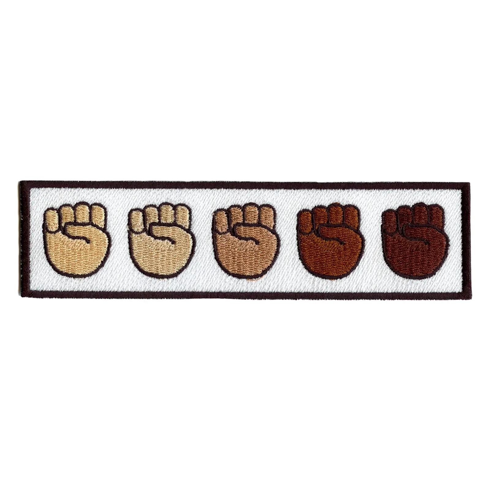 Solidarity Fists Embroidered Iron On Patch