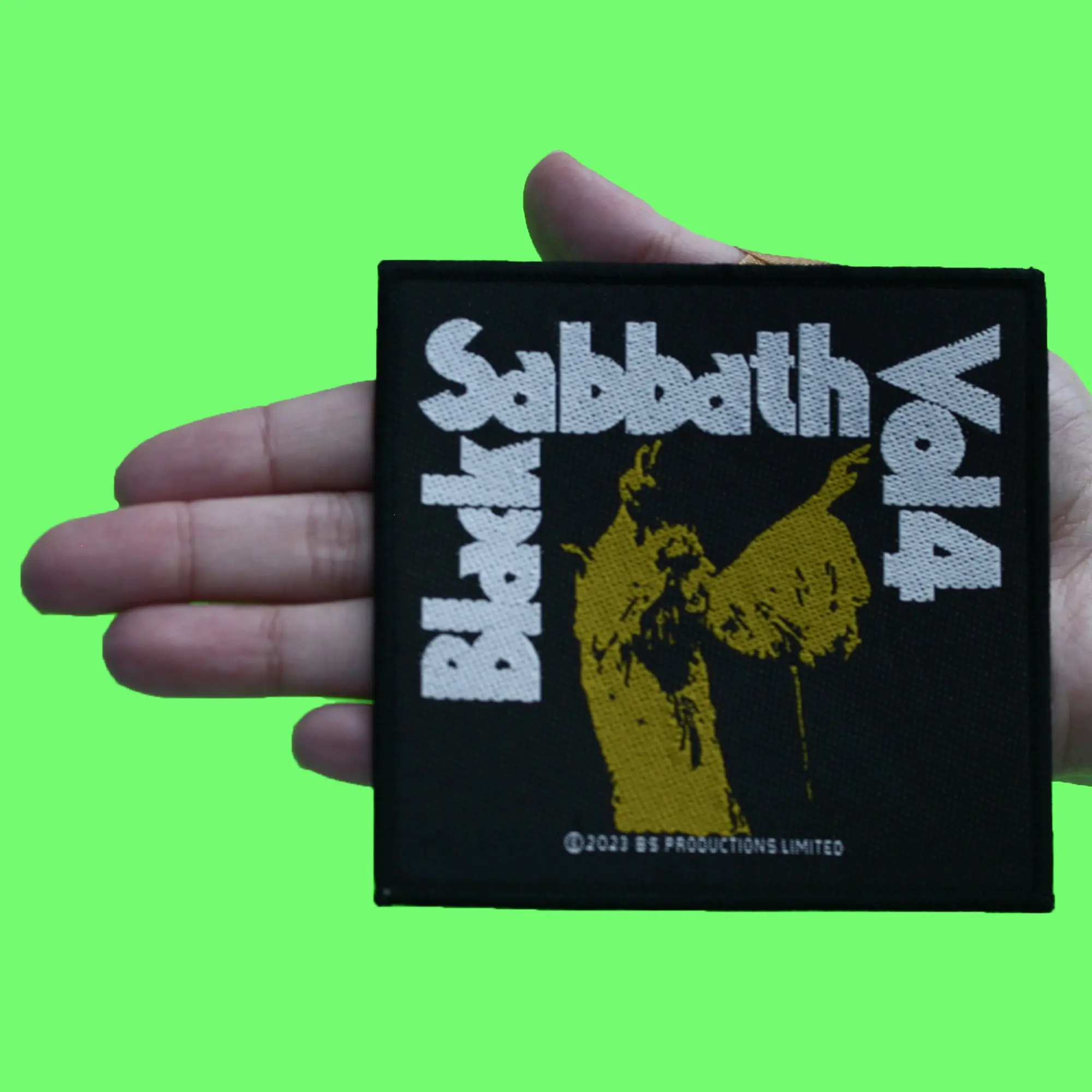 Black Sabbath Band Patch Vol 4 Rock Album Woven Sew On - Image 2
