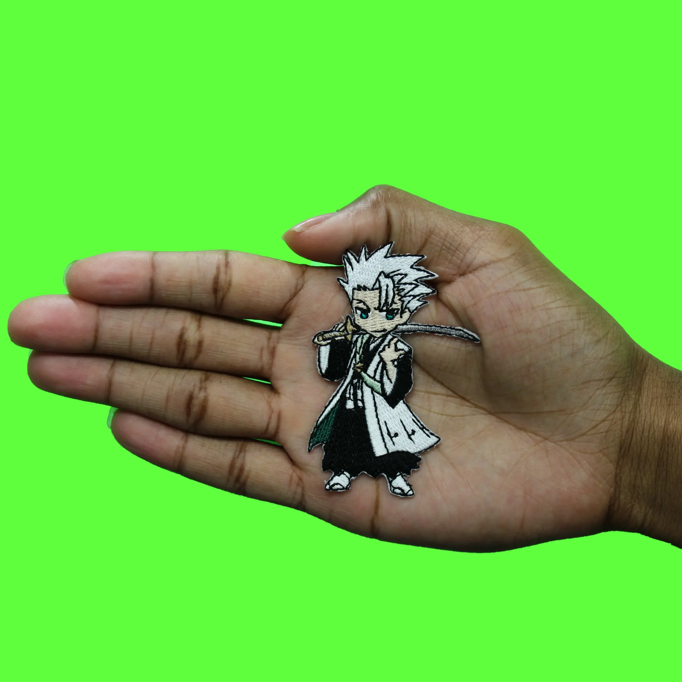 Bleach Hitsugaya Full Body Patch Anime Manga Series Embroidered Iron On - Image 2