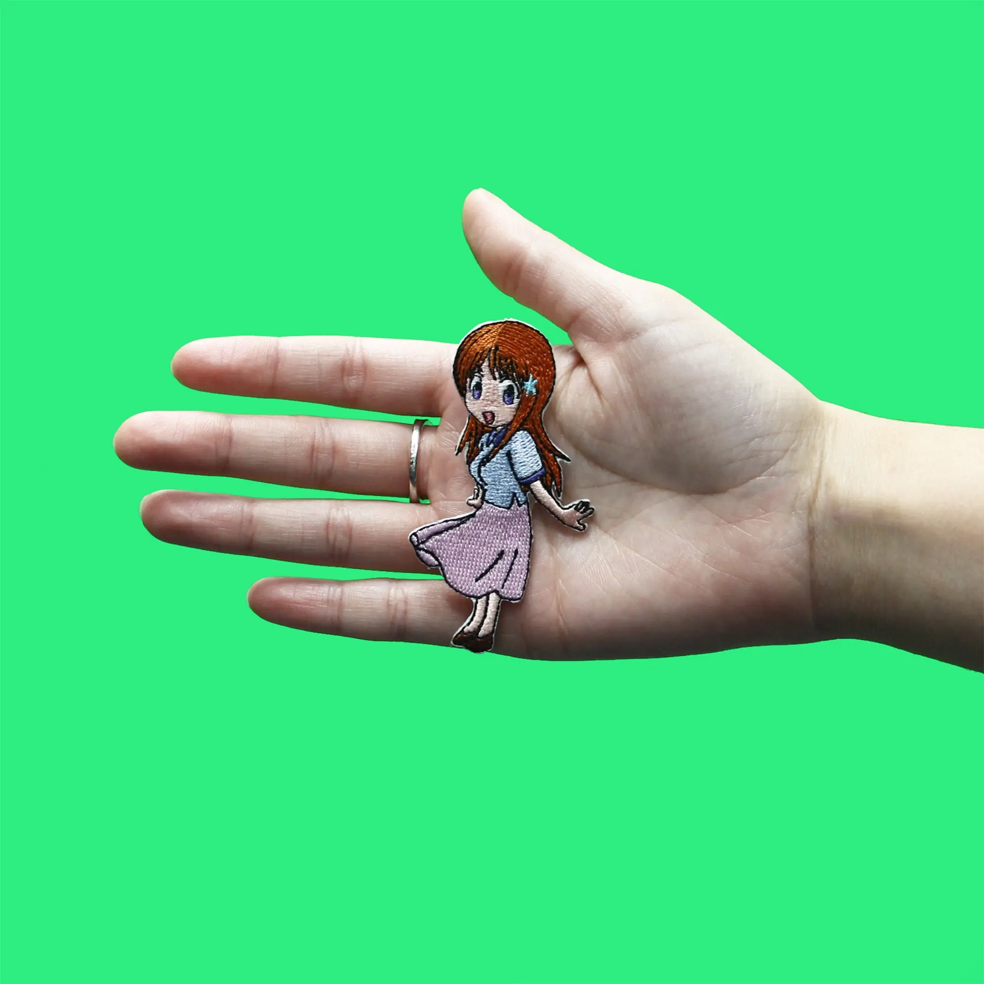 Bleach Orihime Full Body Patch Anime Manga Series Embroidered Iron On - Image 2