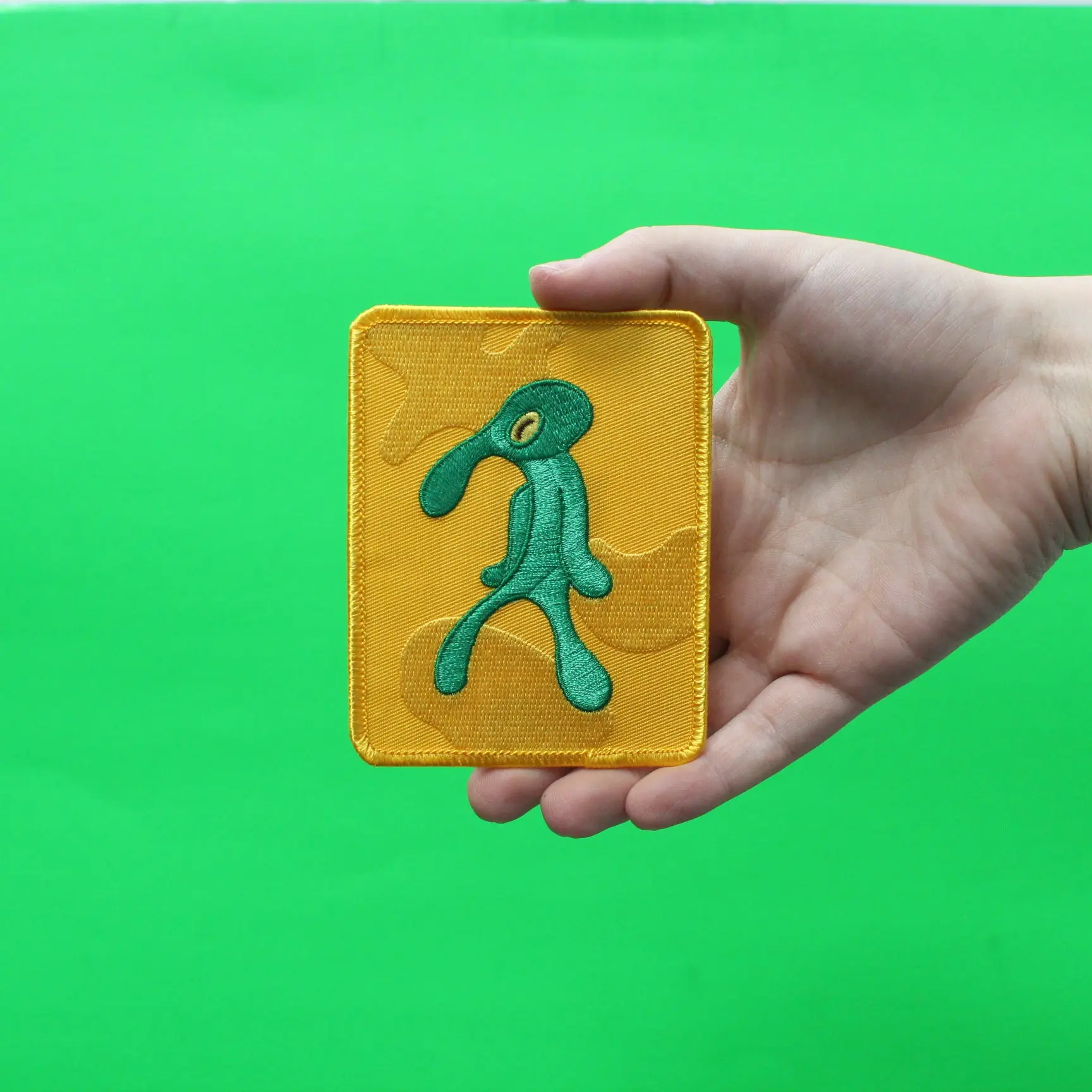 Spongebob Squidward Bold And Brash Painting Embroidered Iron On Patch - Image 2