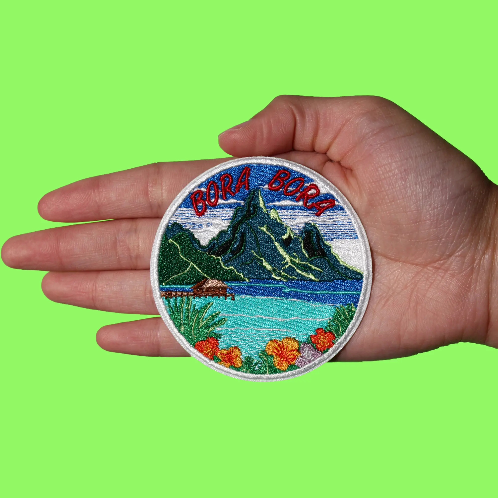 Bora Bora Travel Patch Tourist Souvenir Island Embroidered Iron On - Image 2