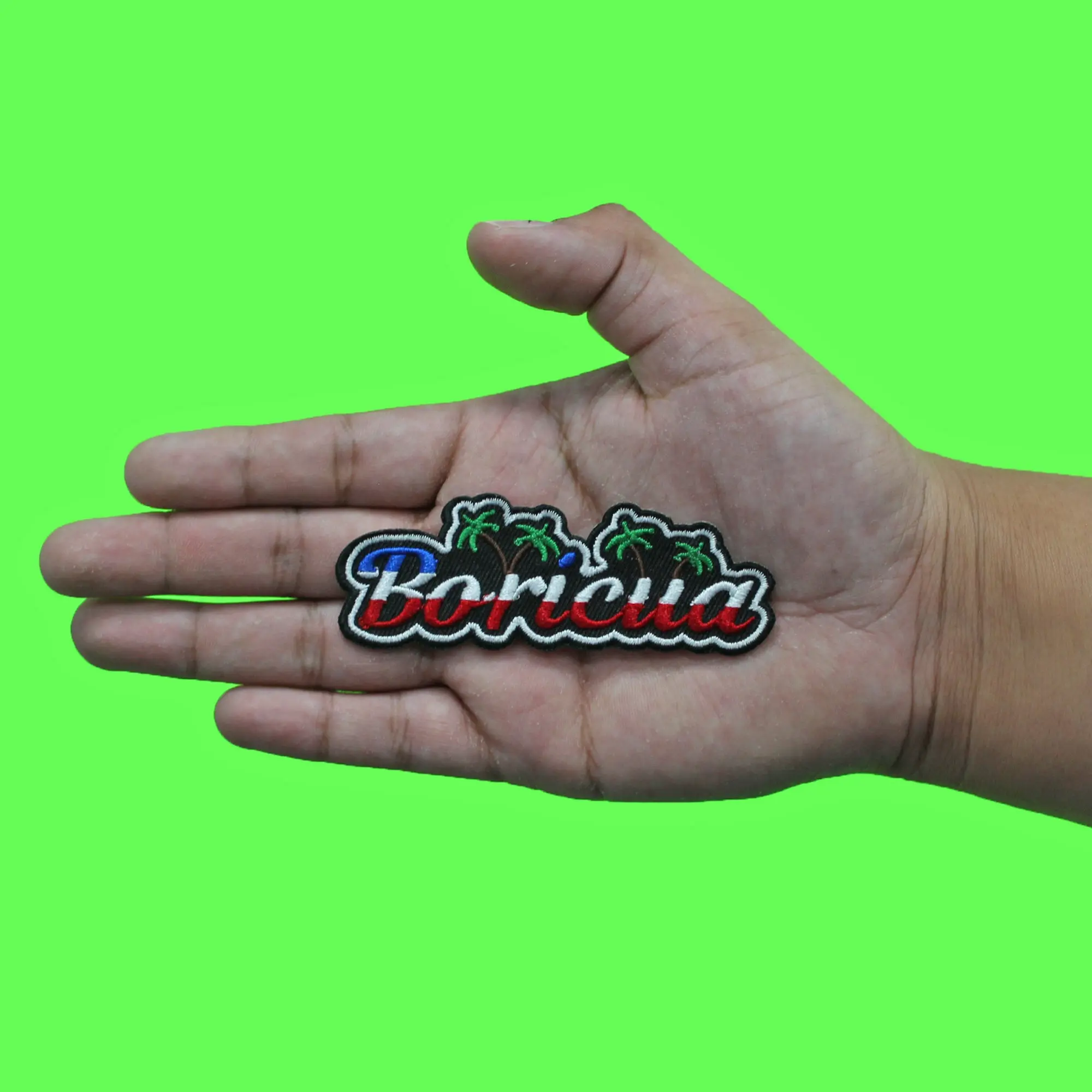 Boricua Puerto Rico Patch Culture Name Embroidered Iron On - Image 2