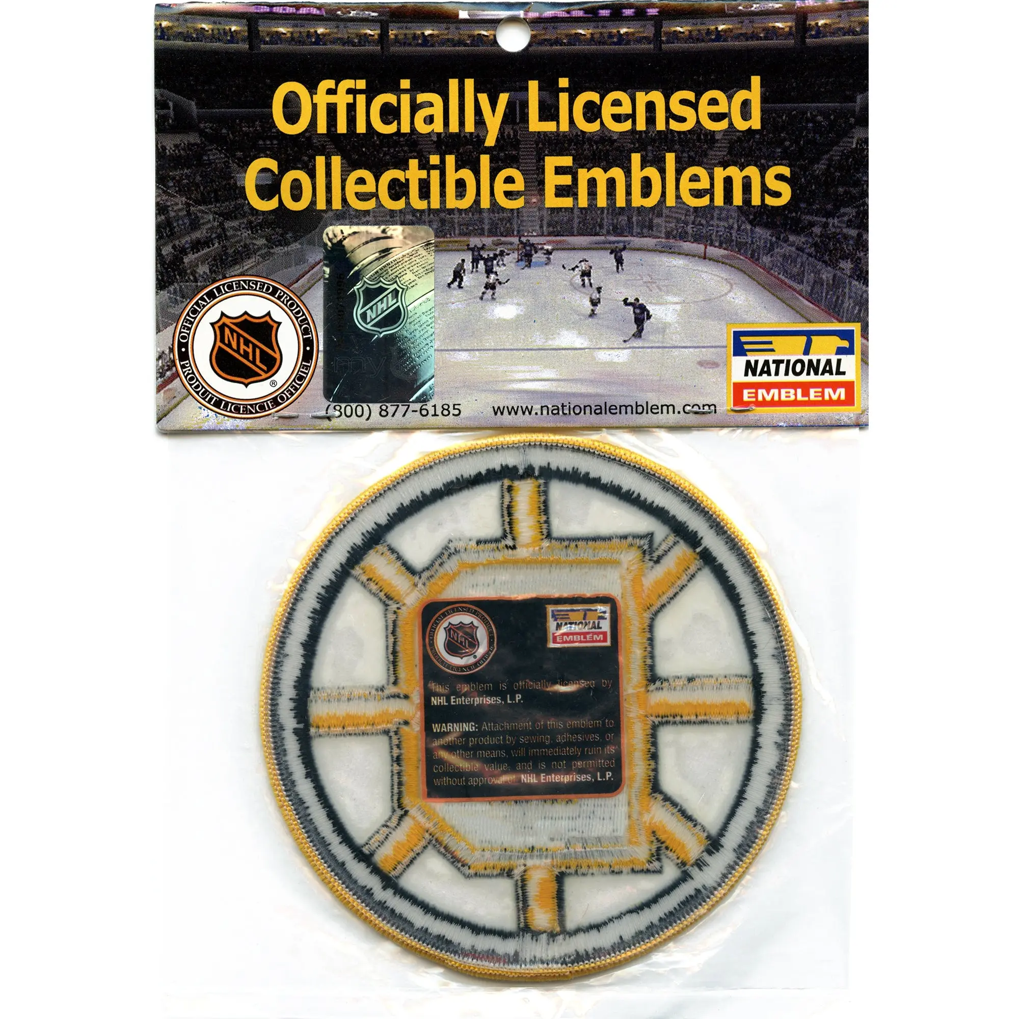 Boston Bruins Retro Team Logo Embroidered Patch - Image 2