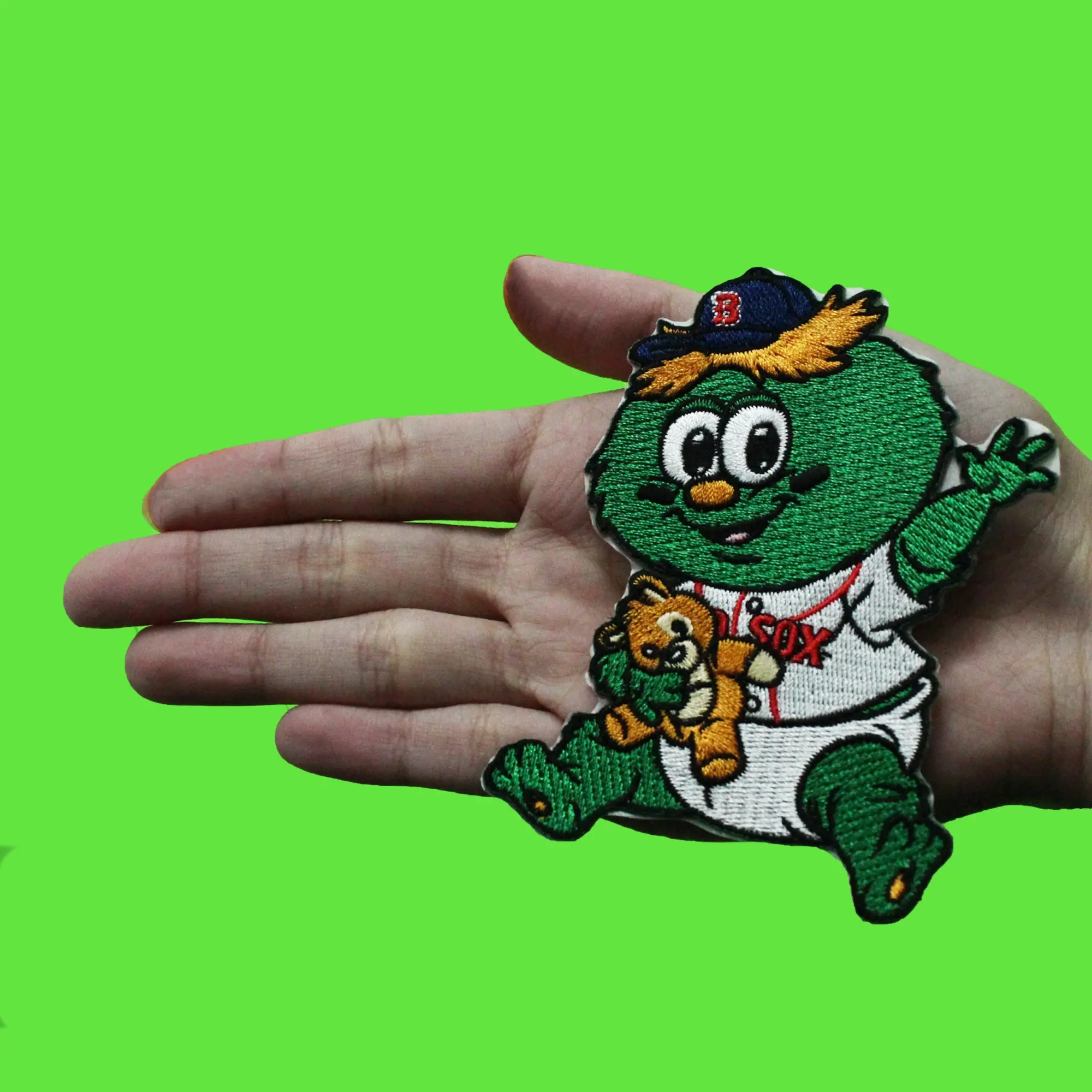 Boston Red Sox Team Baby Mascot 'Wally The Green Monster' Self-Adhesive Patch - Image 2