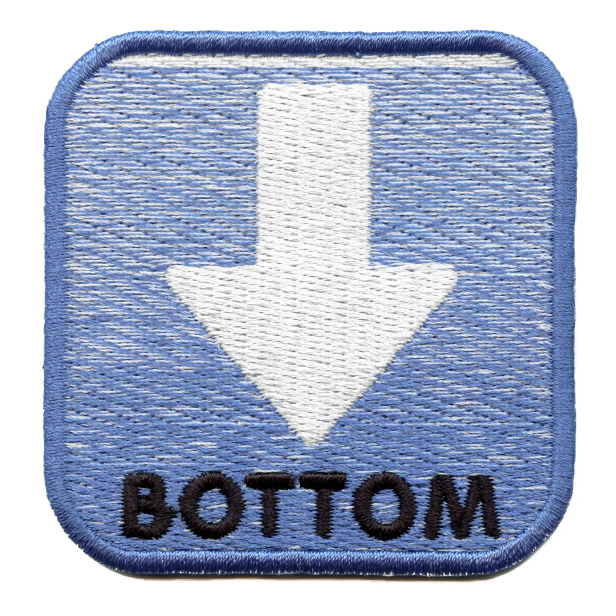 Bottom Arrow Tag Patch Pride Role Preference Embroidered Iron On
