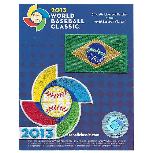 Brazil 2013 World Baseball Classic Patch Pack