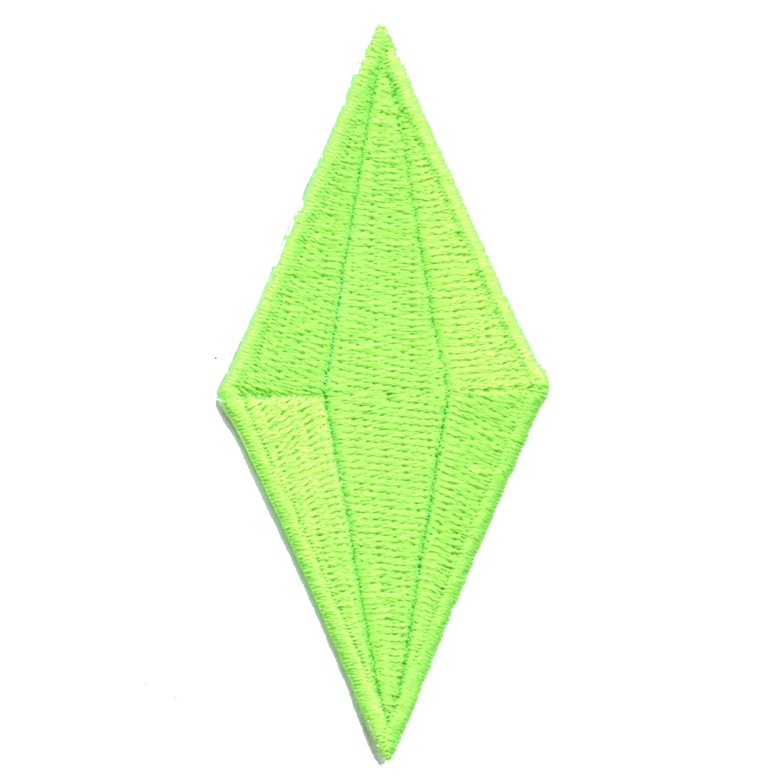 Bright Green Jewel Gem Embroidered Iron On Patch