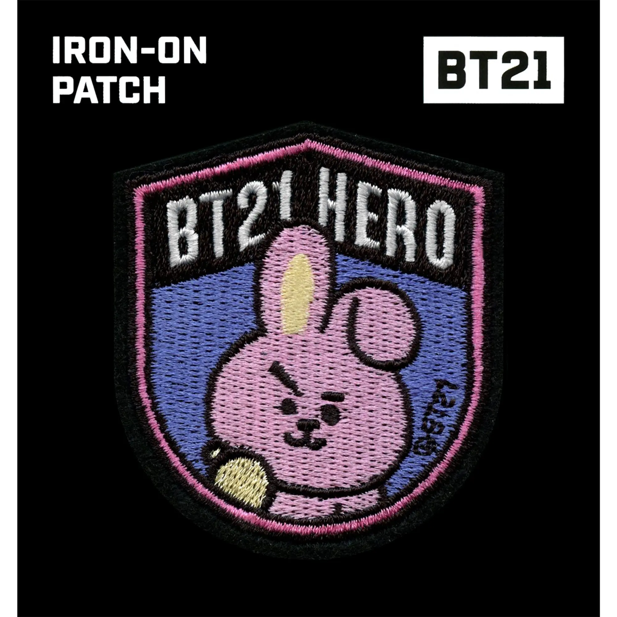 BT21 Hero Kooky Patch BTS Jungkook Embroidered Iron On - Image 2