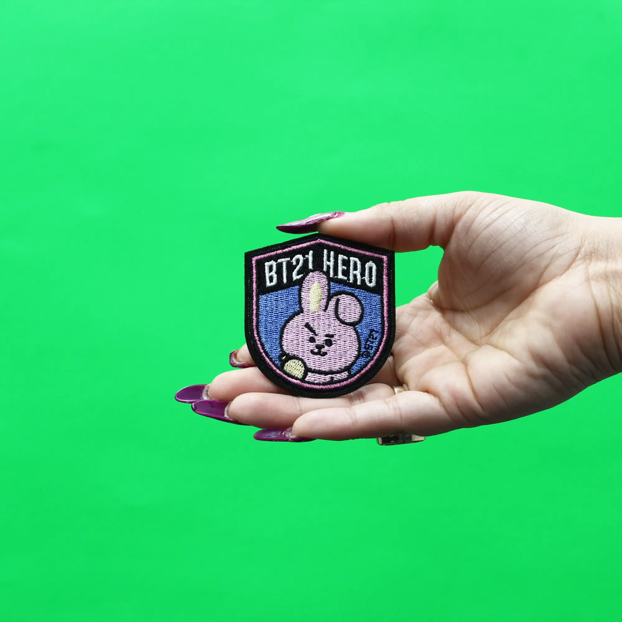 BT21 Hero Kooky Patch BTS Jungkook Embroidered Iron On - Image 3