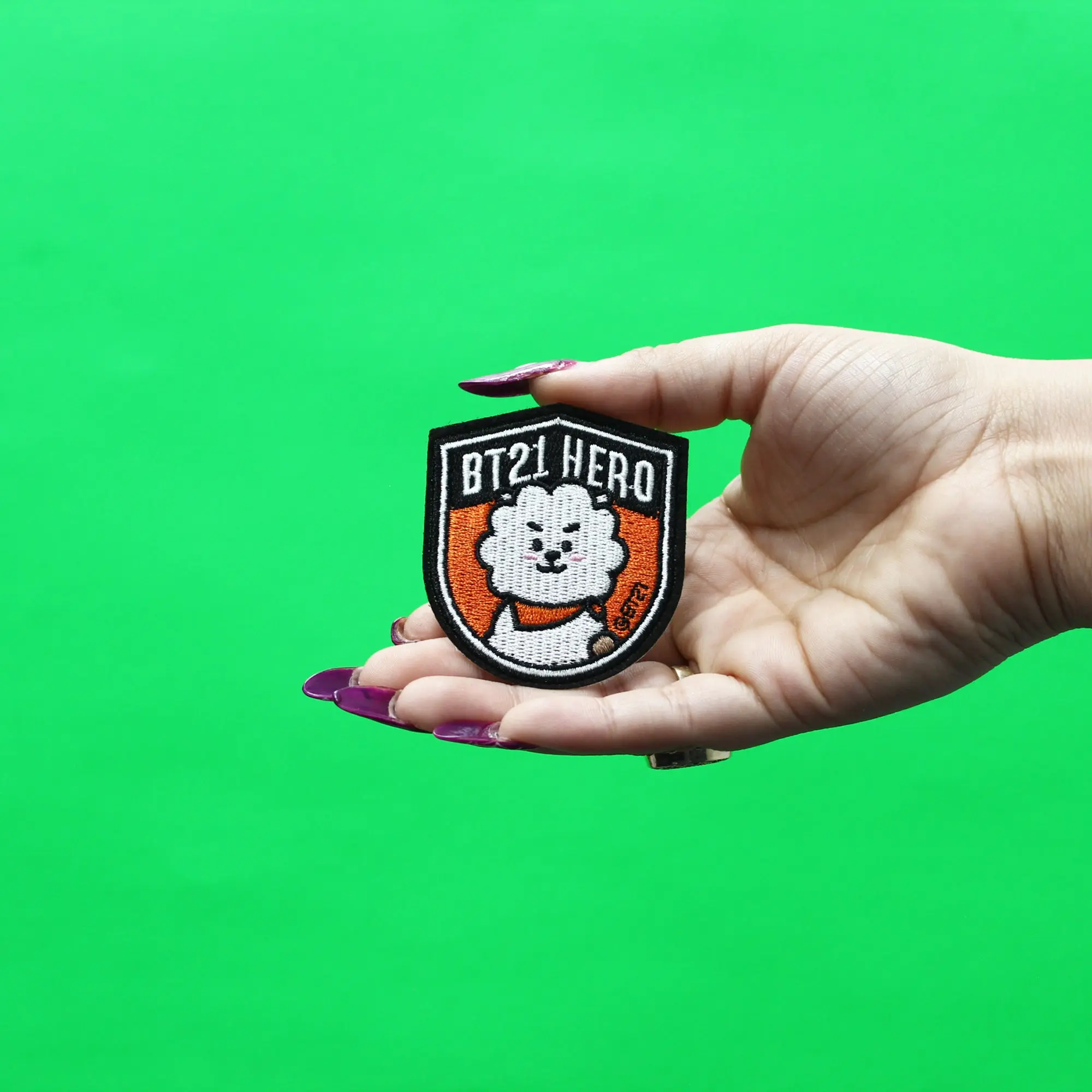 BT21 Hero RJ Patch BTS Jin Embroidered Iron On - Image 3