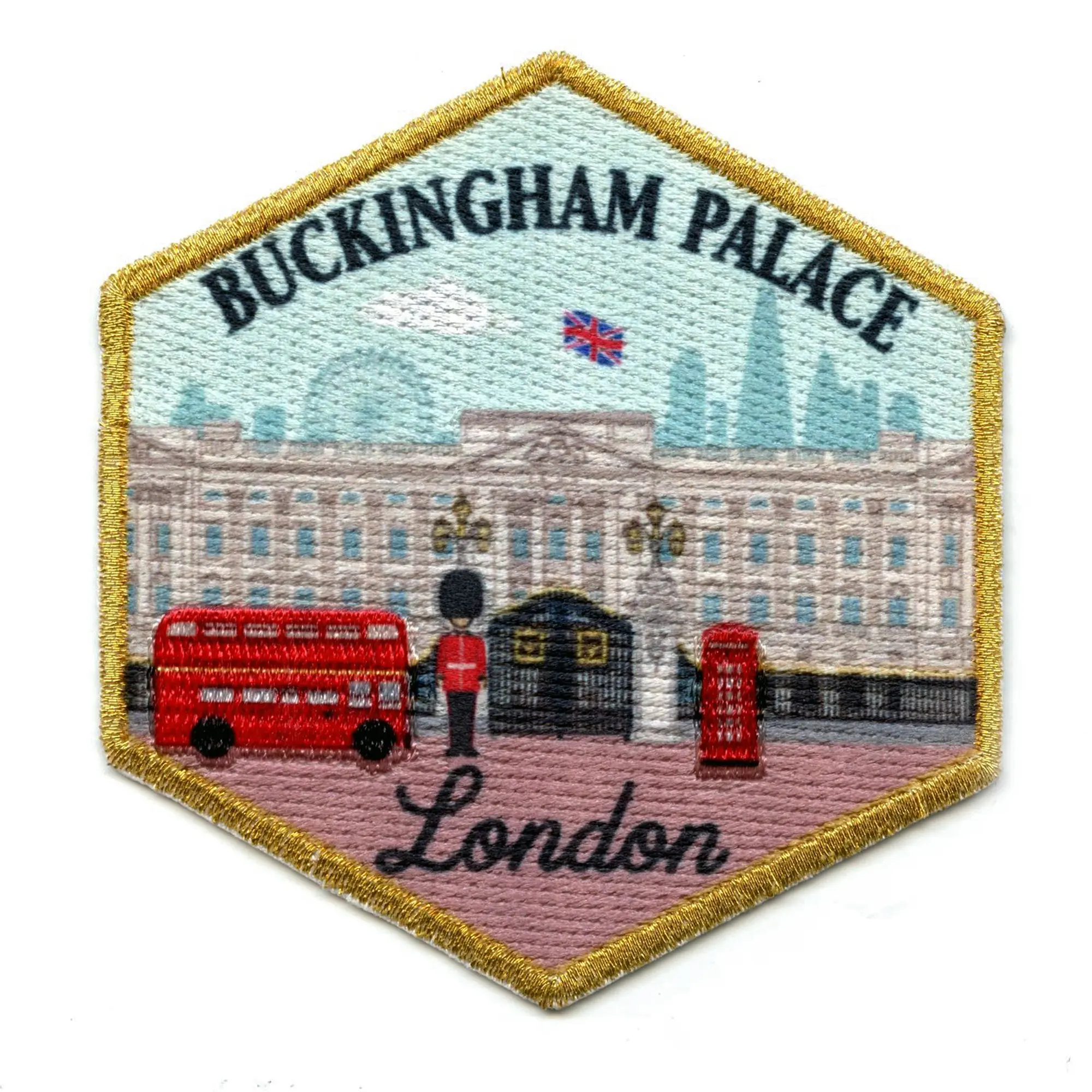 Buckingham Palace London Patch United Kindom Travel Sublimation Iron On