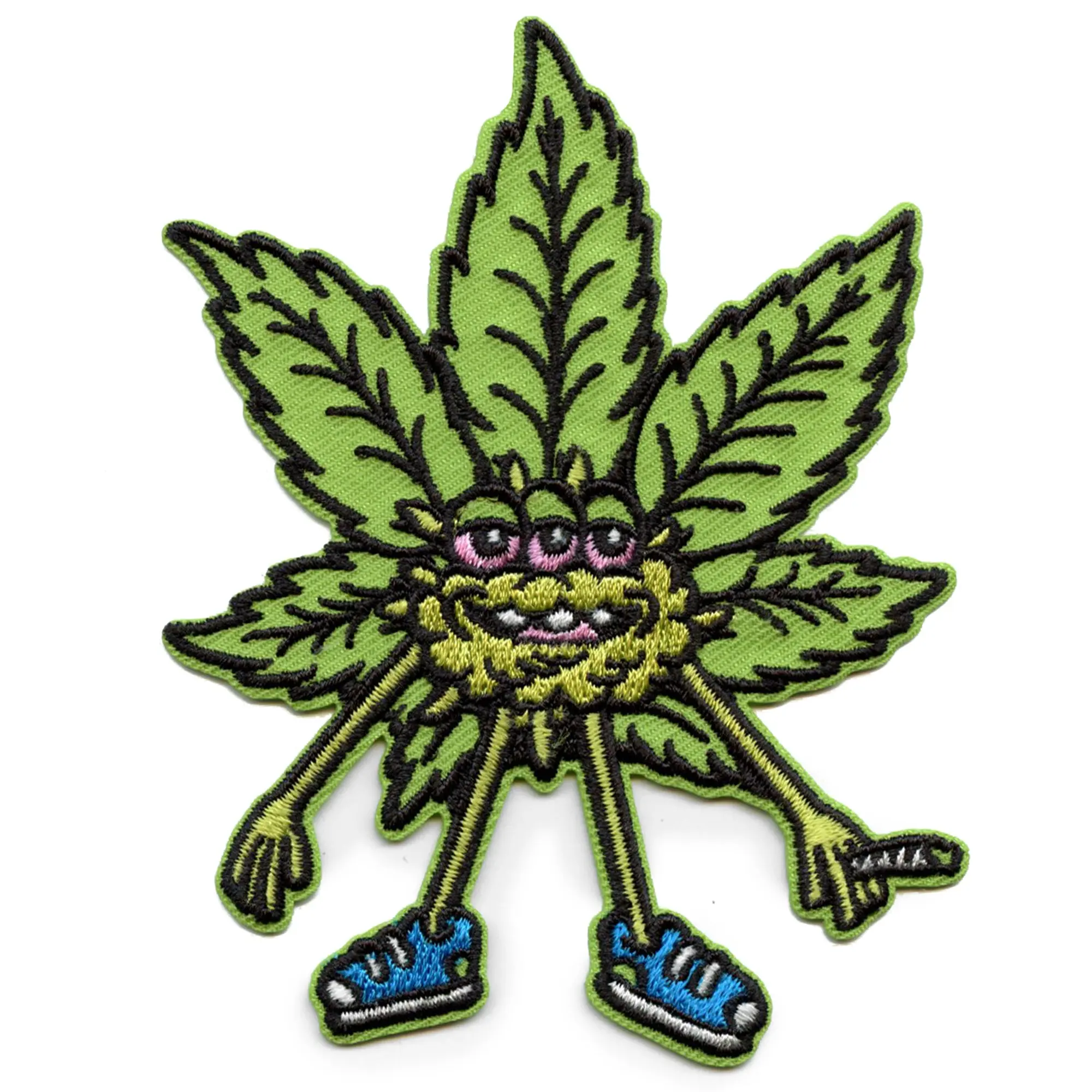 Killer Acid Bud Buddy Patch Marijuana Stoner Happy Embroidered Iron On Patch