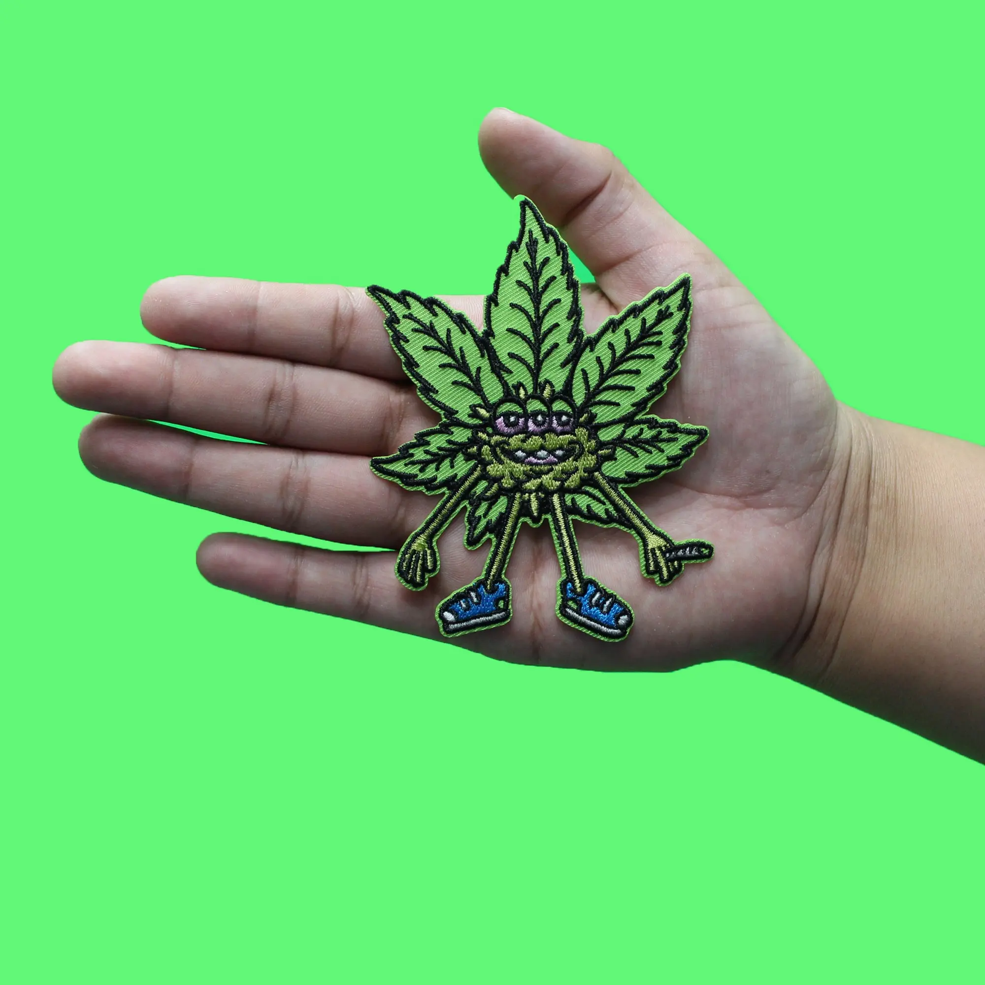Killer Acid Bud Buddy Patch Marijuana Stoner Happy Embroidered Iron On Patch - Image 2