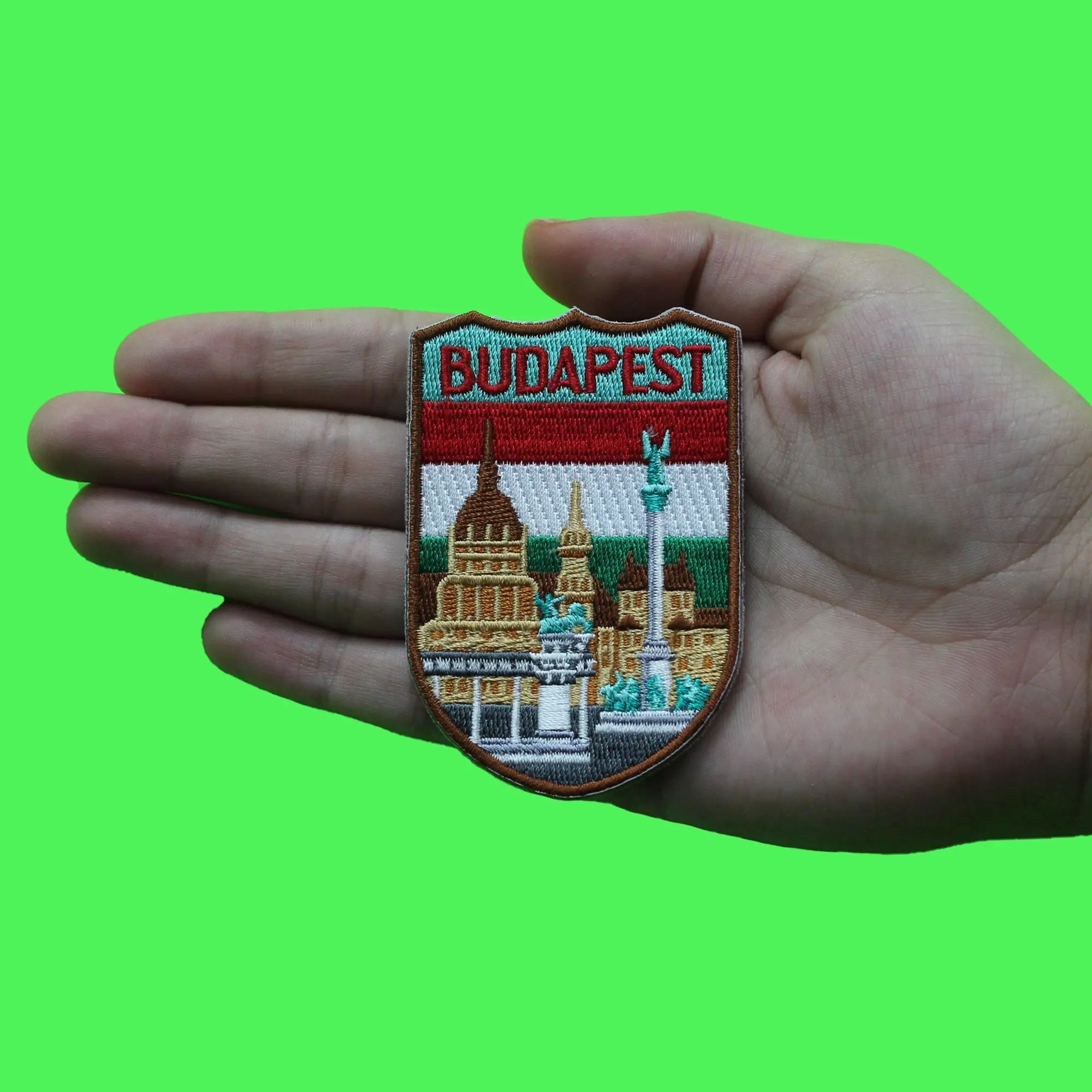 Budapest Capital Of Hungary Shield Patch Europe Vacation Embroidered Iron On - Image 2