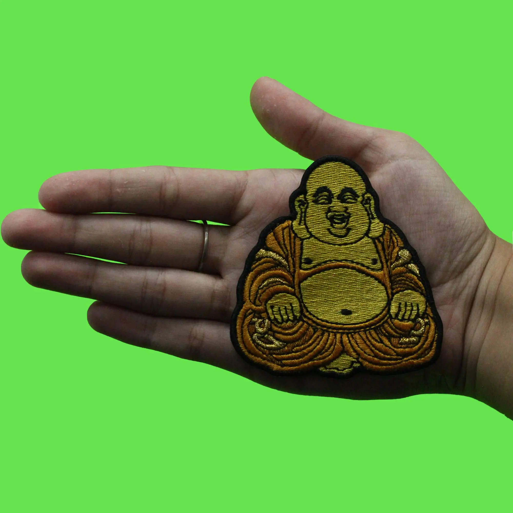 Buddha Siddhartha Gautama Patch Religion Vegetarian Culture Embroidered Iron On - Image 2