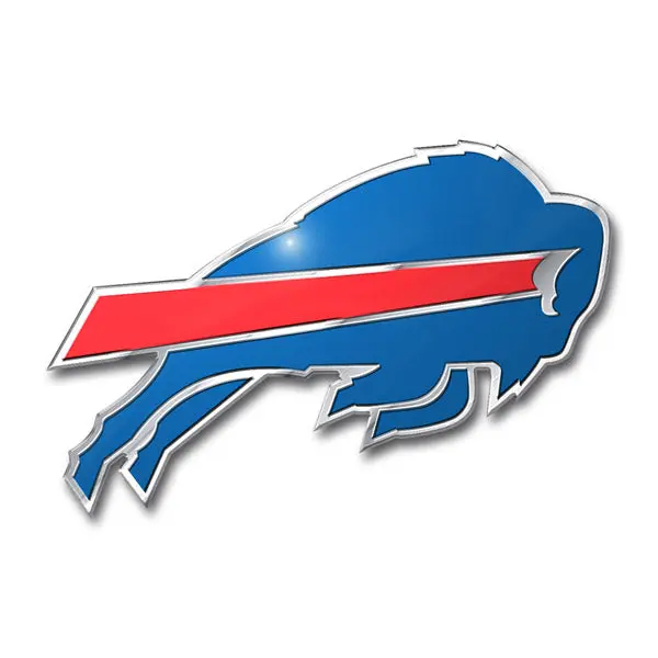Buffalo Bills Colored Aluminum Car Auto Emblem