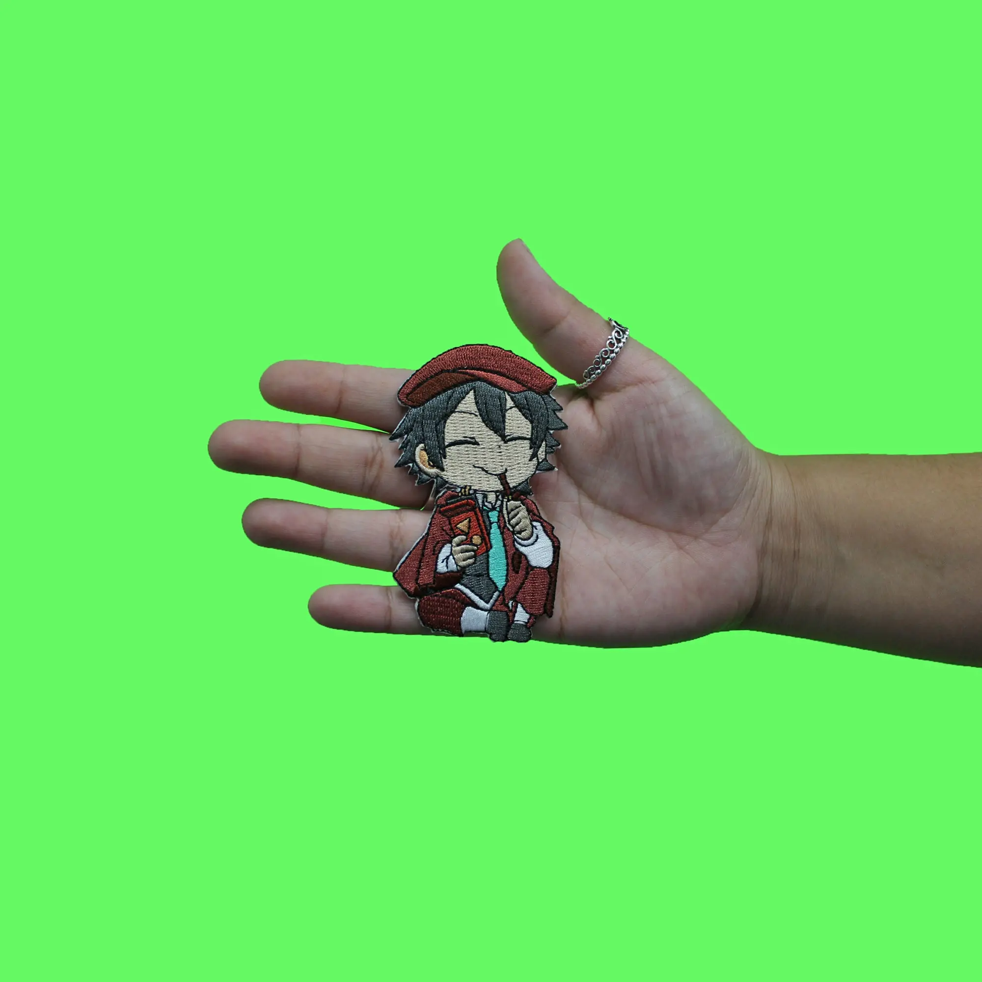 Bungo Stray Dogs Wan Patch Ranpo Eating Anime Embroidered Iron On - Image 2