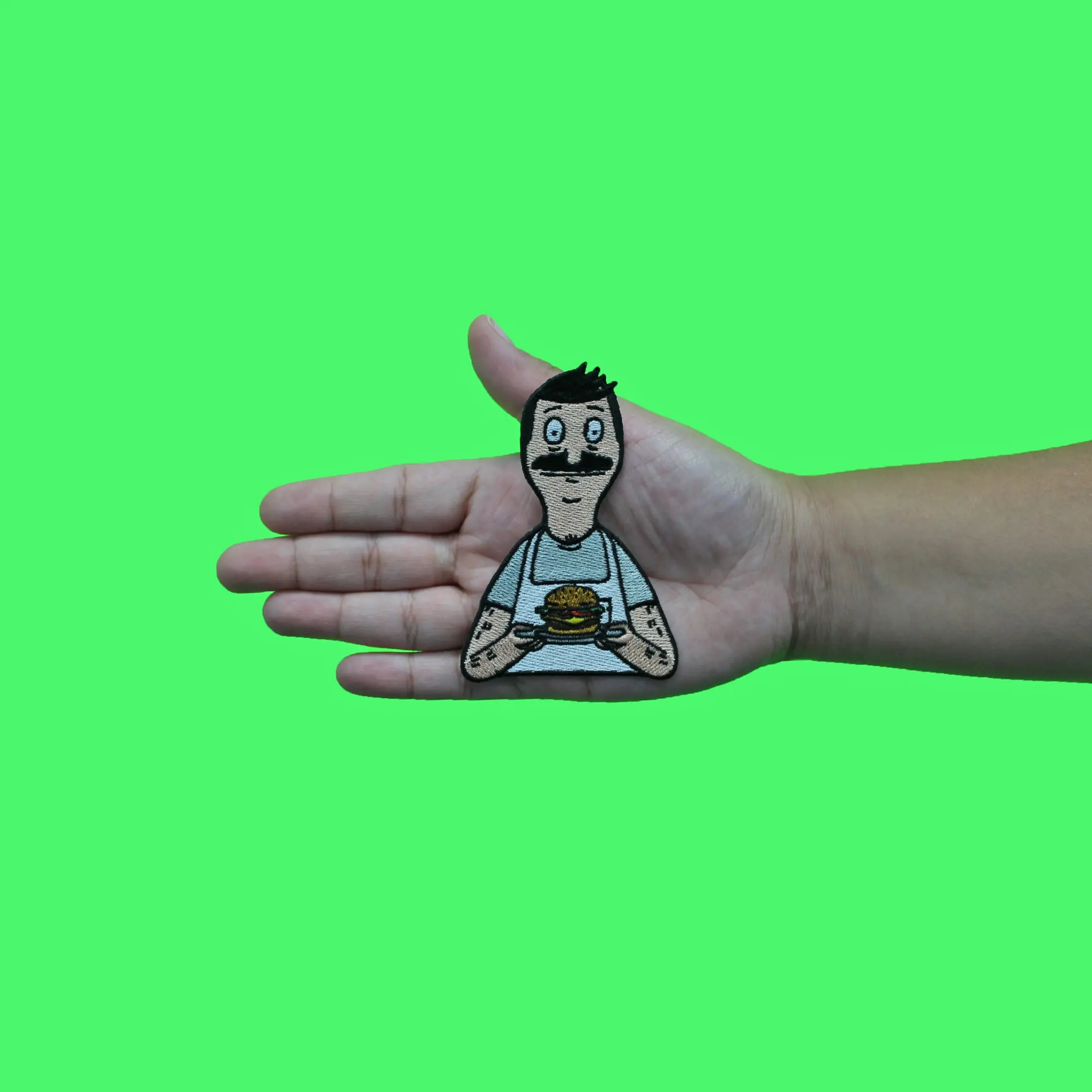 Bob's Burger Bob Patch Restaurant TV Show Sitcom Embroidered Iron On - Image 3