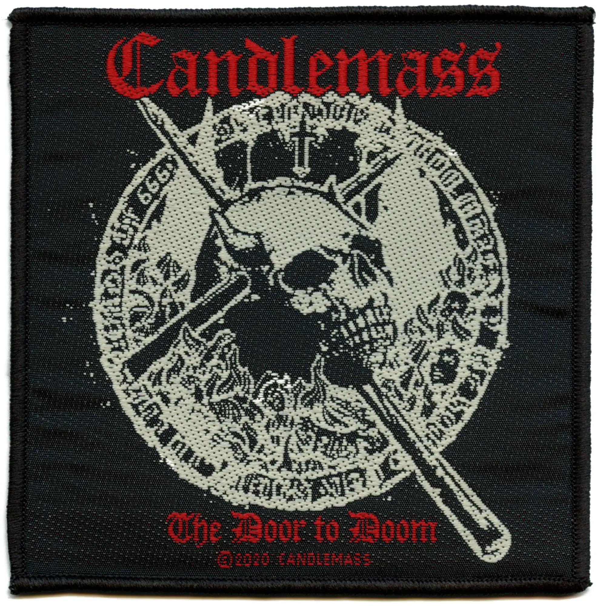 Candlemass Rock Band Patch The Door to Doom Woven Sew On