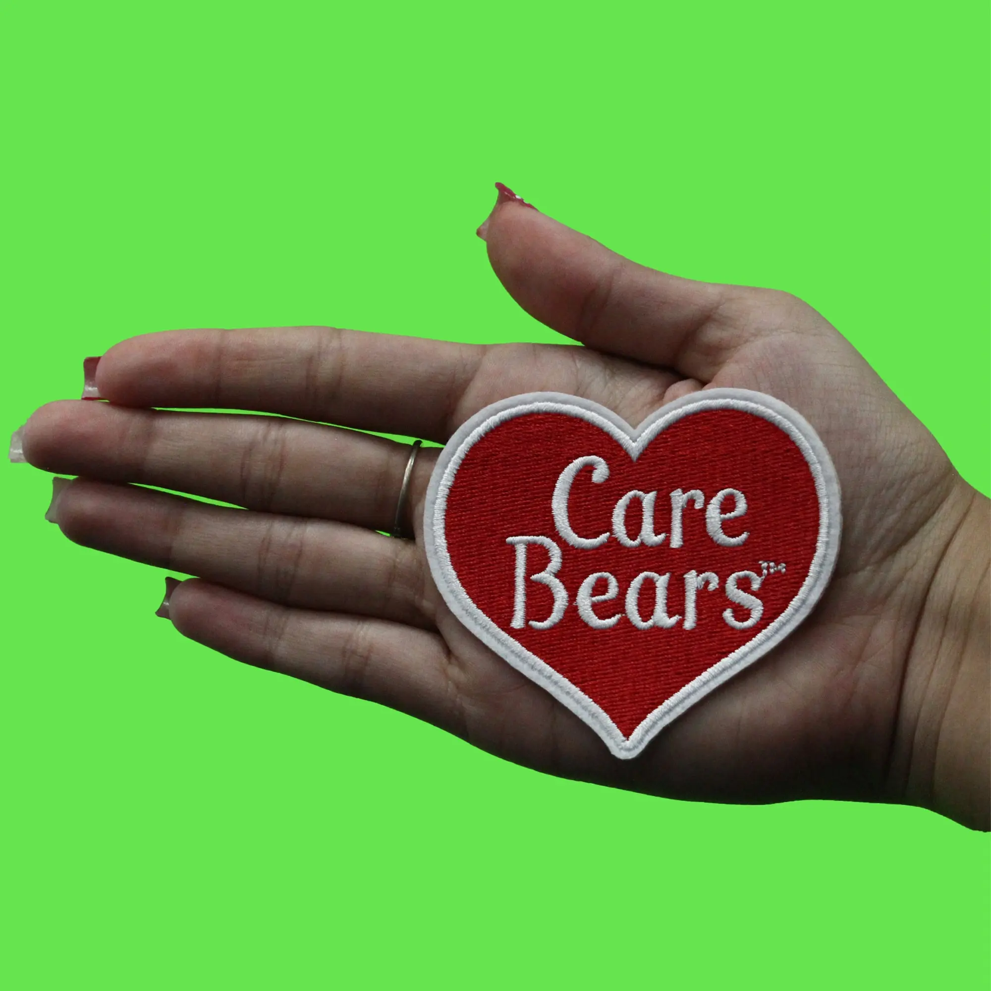 Care Bear Heart Patch Cute Kids Cartoon Embroidered Iron On - Image 3