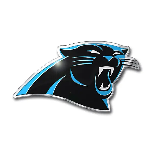Carolina Panthers Colored Aluminum Car Auto Emblem
