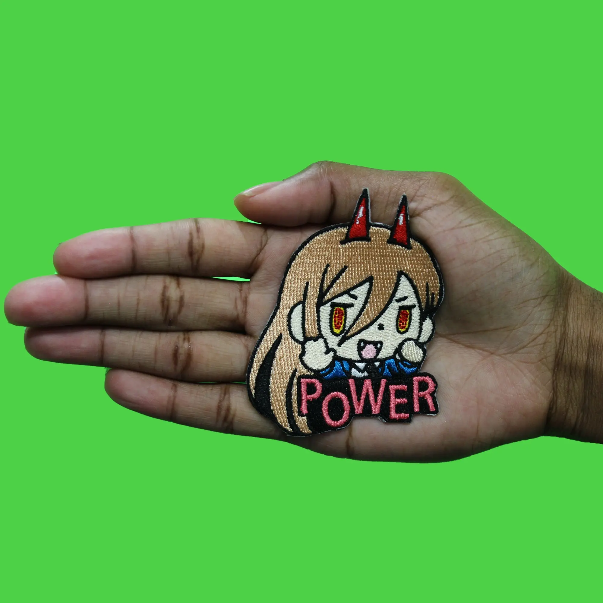 Chainsaw Man Power Chibi Patch Shonen Devil Character Embroidered Iron On - Image 2