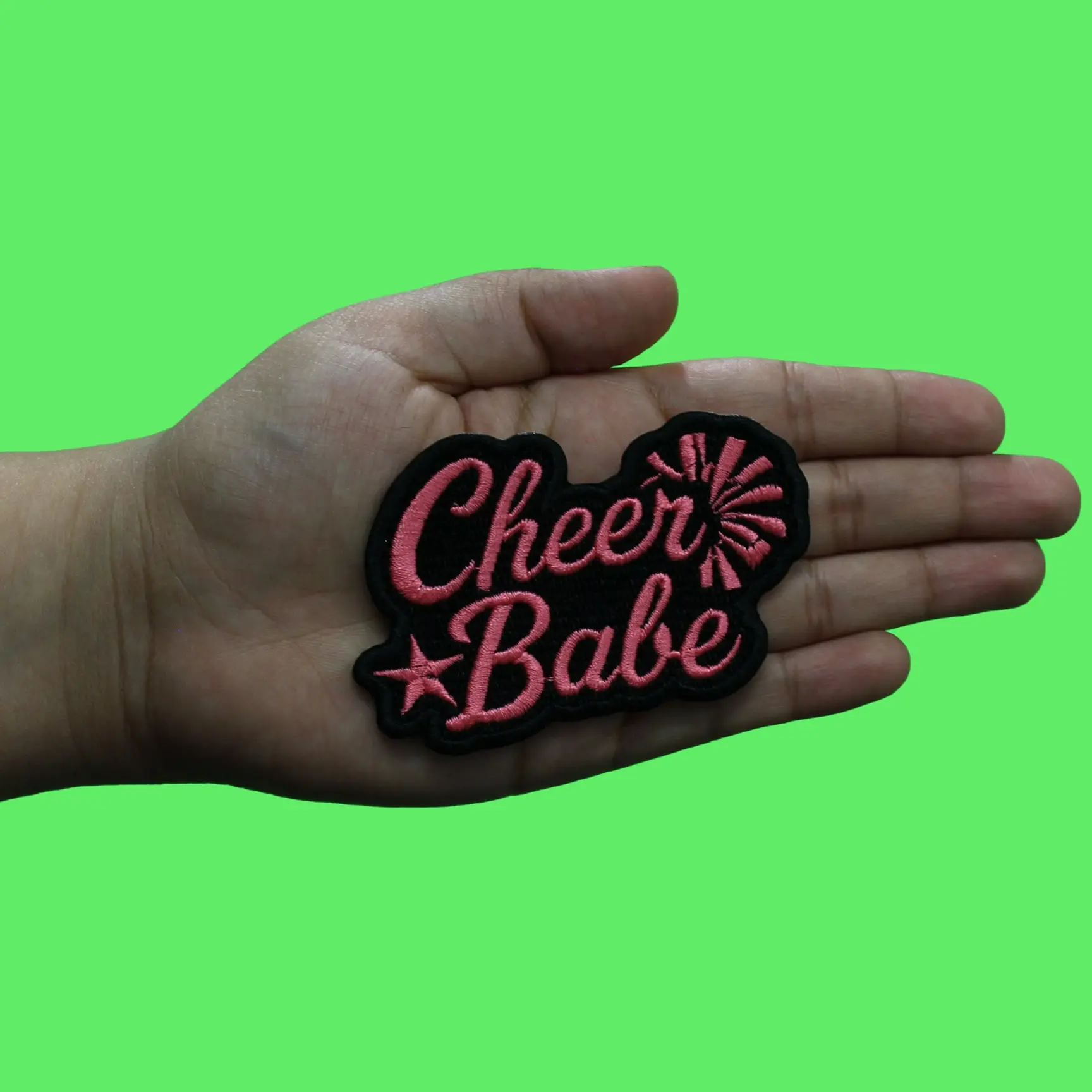 Cheer Babe Star Patch Sports Team Spirit Embroidered Iron On - Image 2
