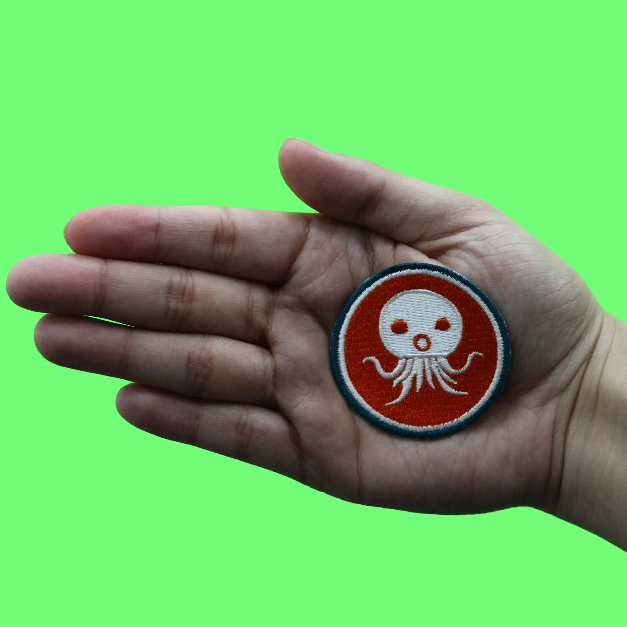 Children's Animated Cartoon Patch Octopus Animal Logo Embroidered Iron On - Image 2