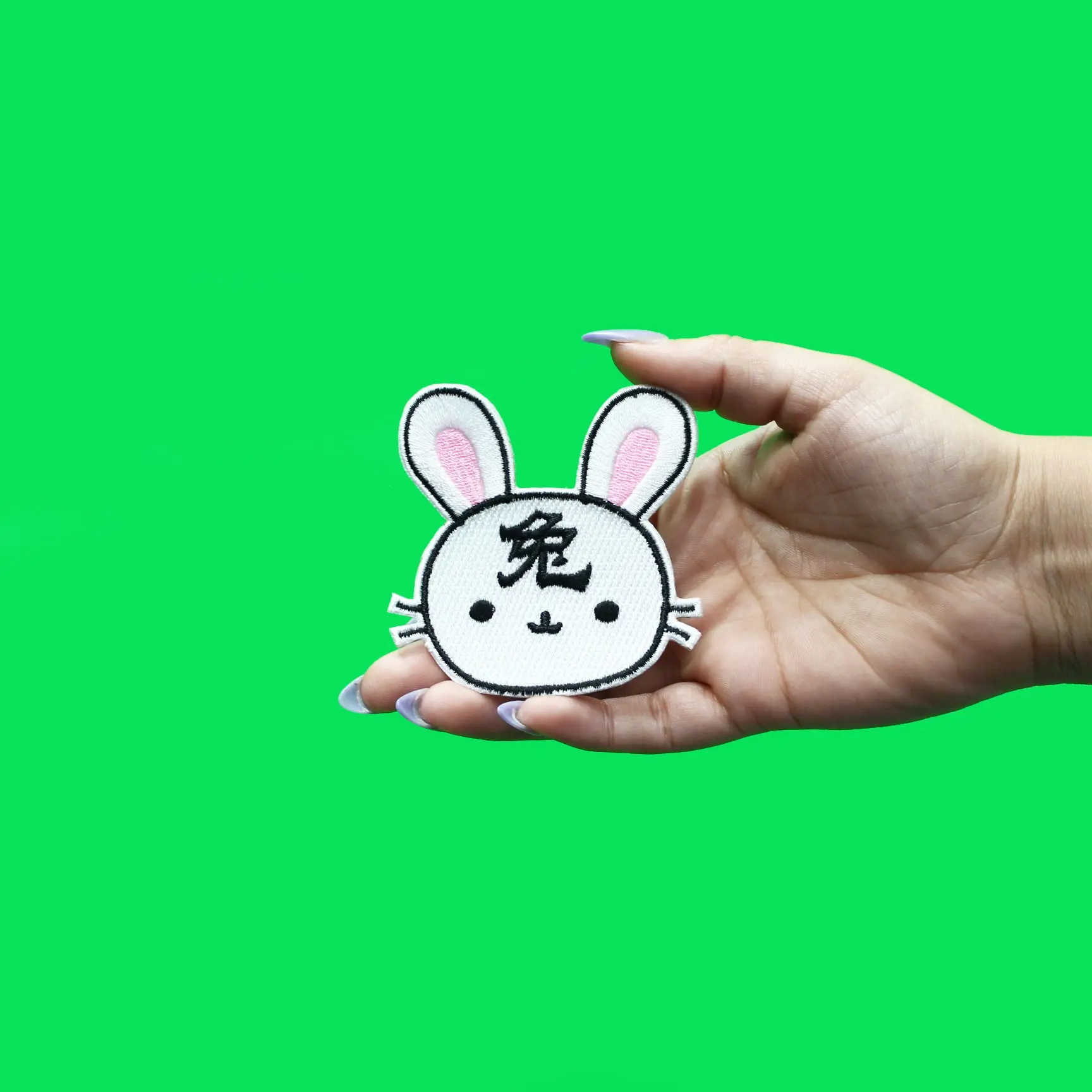 Chinese Zodiac Patch Rabbit Embroidered Iron On - Image 2
