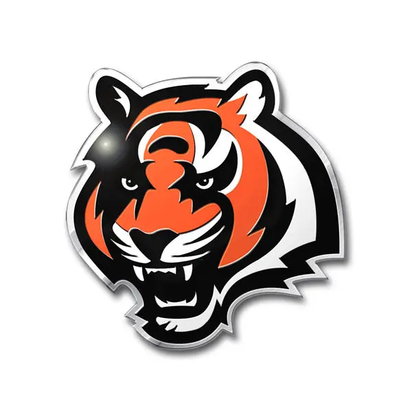 Cincinnati Bengals Colored Aluminum Car Auto Emblem