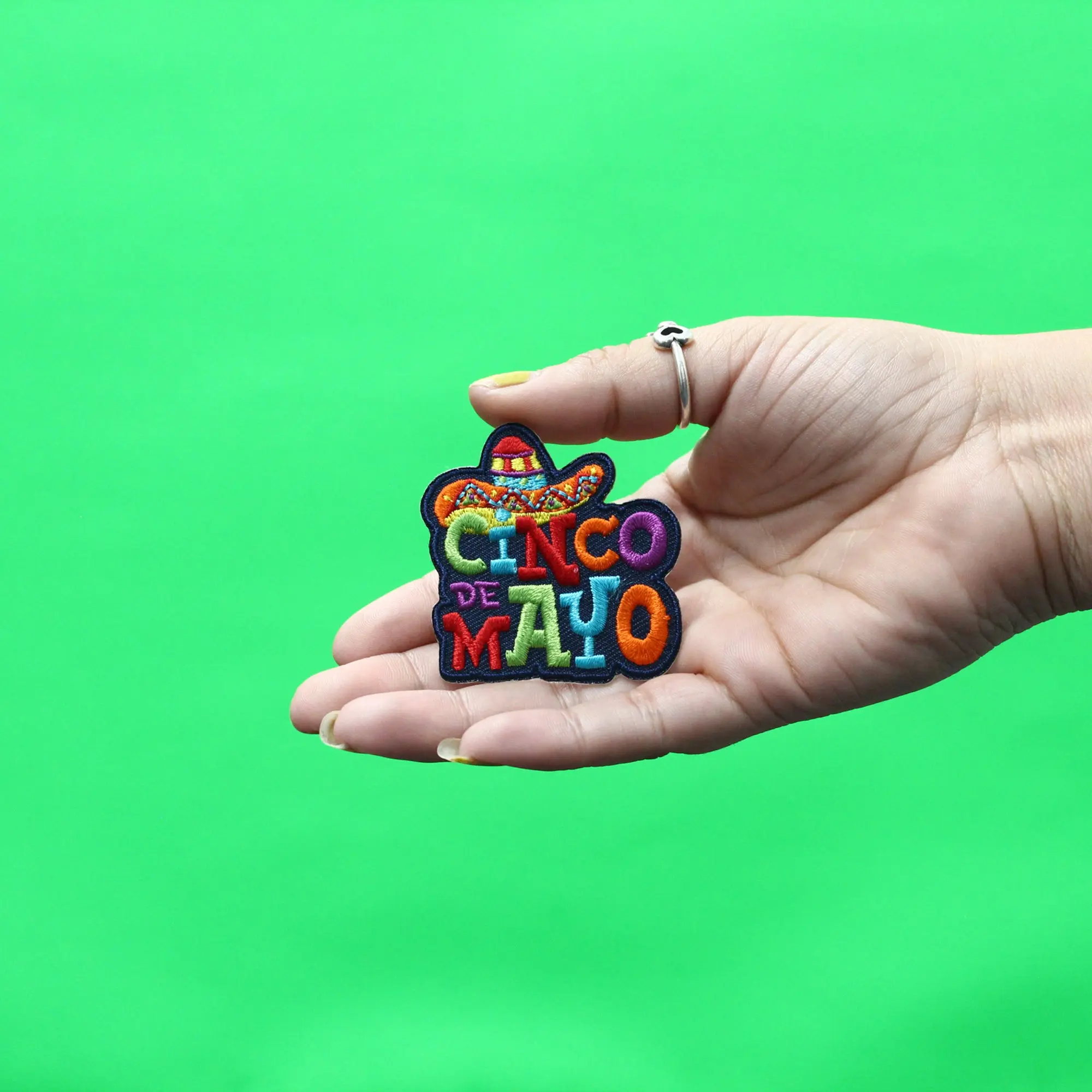 Cinco De Mayo Patch Colorful Fiesta Holiday Embroidered Iron On - Image 2