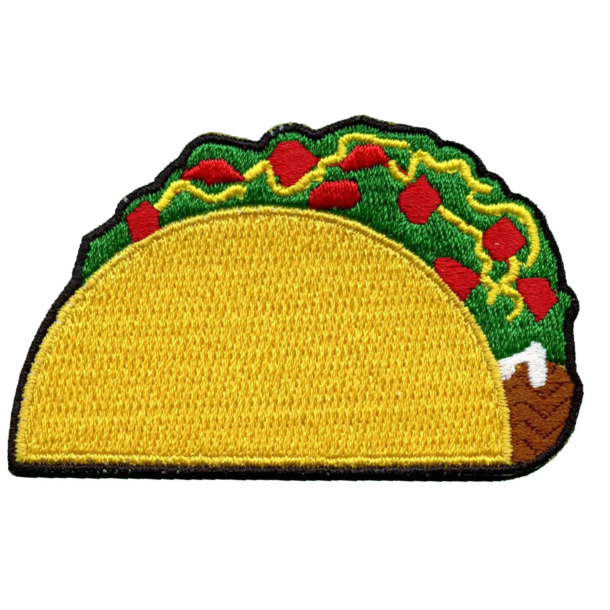 Classic Taco Embroidered Iron On Patch