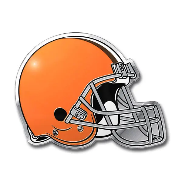 Cleveland Browns Colored Aluminum Car Auto Emblem
