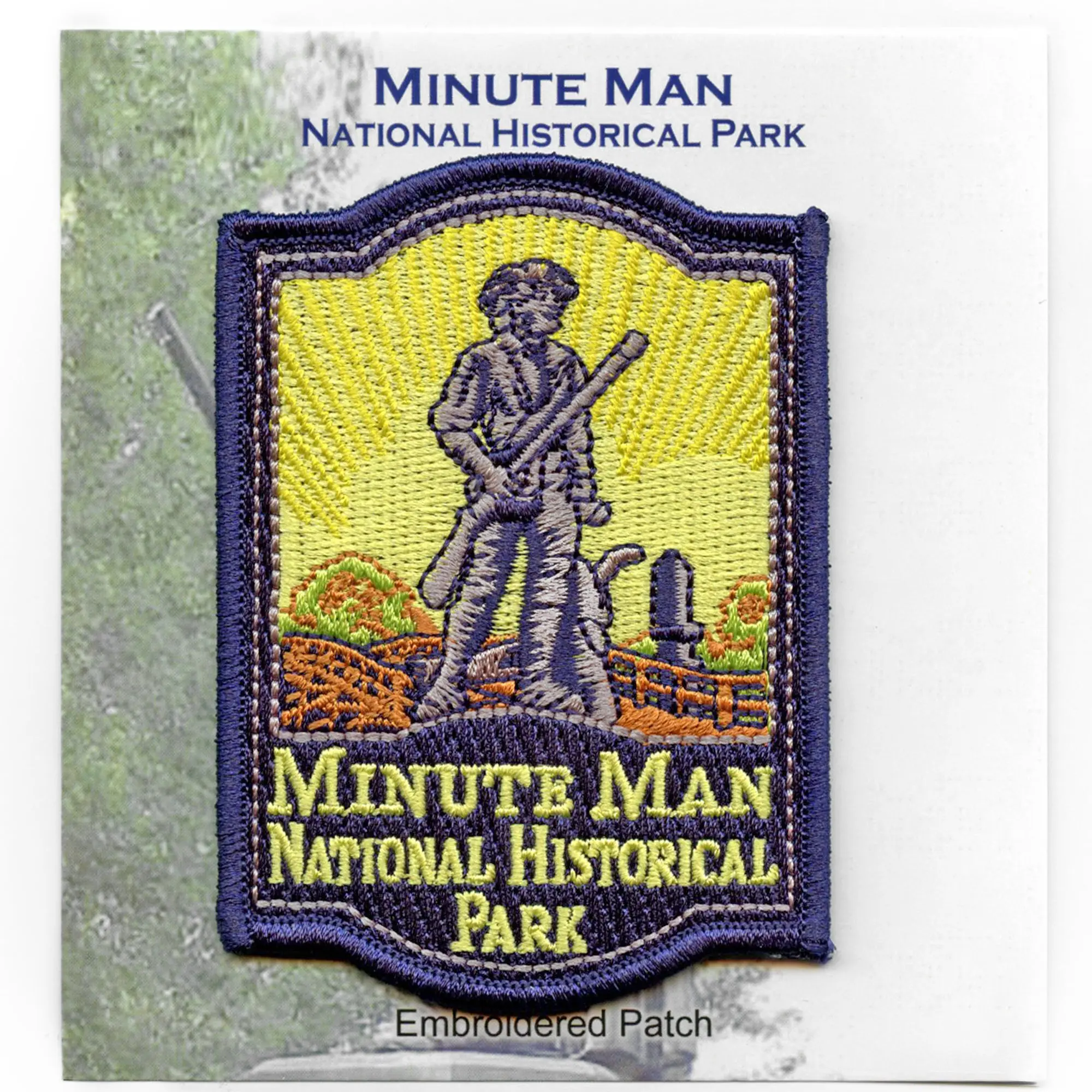 Colonial Militia Men Patch World Travel Battle Embroidered Iron On - Image 2